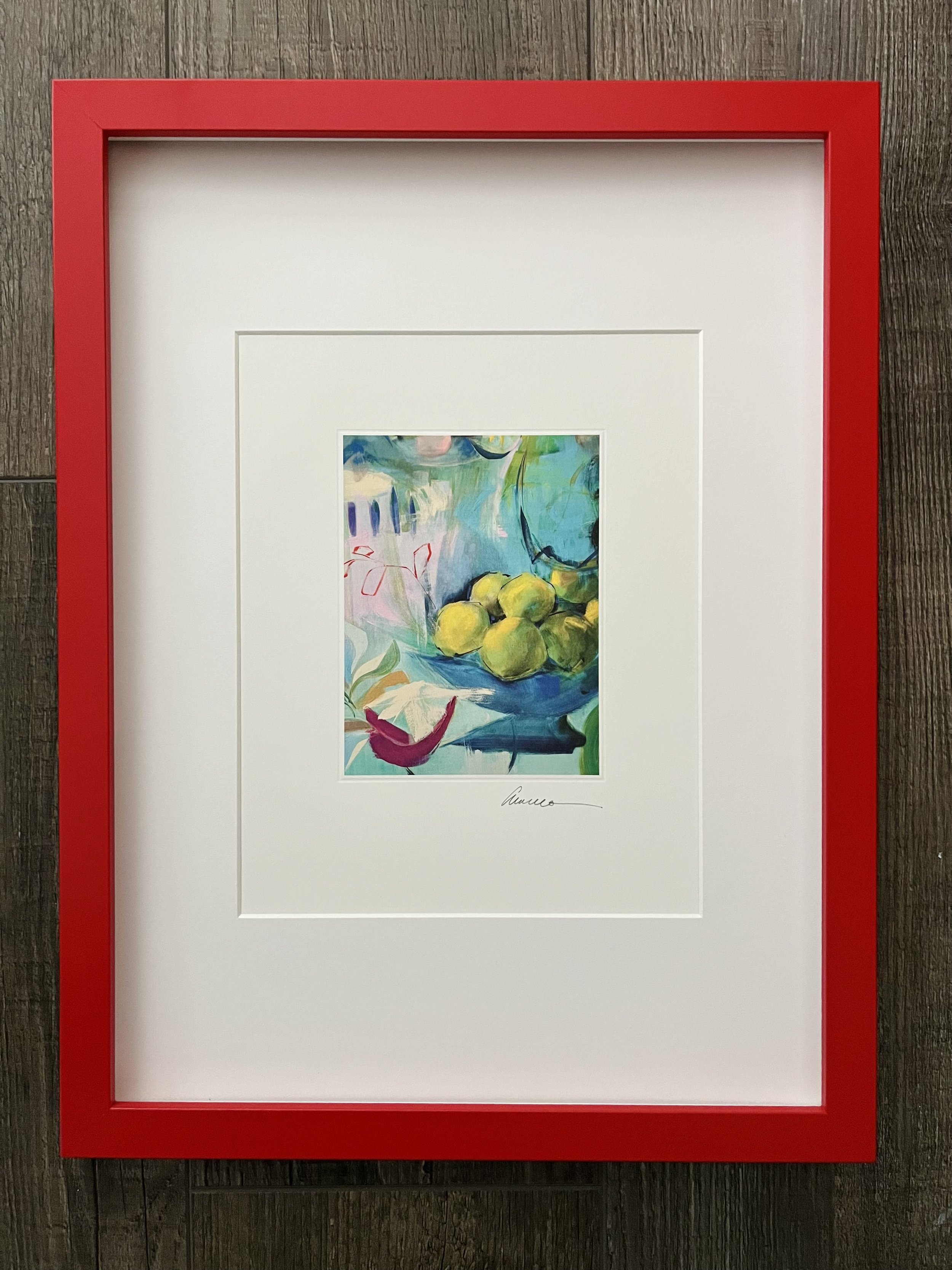 Summer Lemons Art Print (framed).jpeg