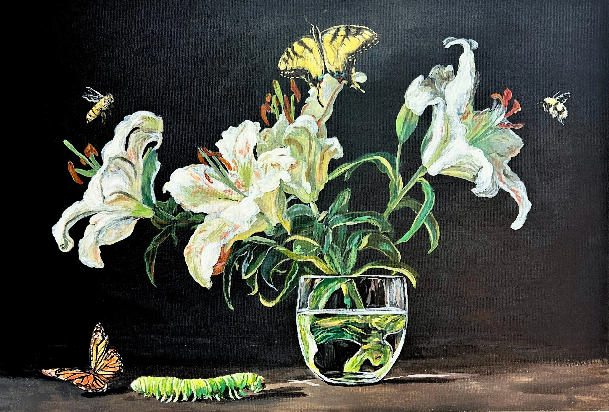 Lilies and Lifecycle - Painting