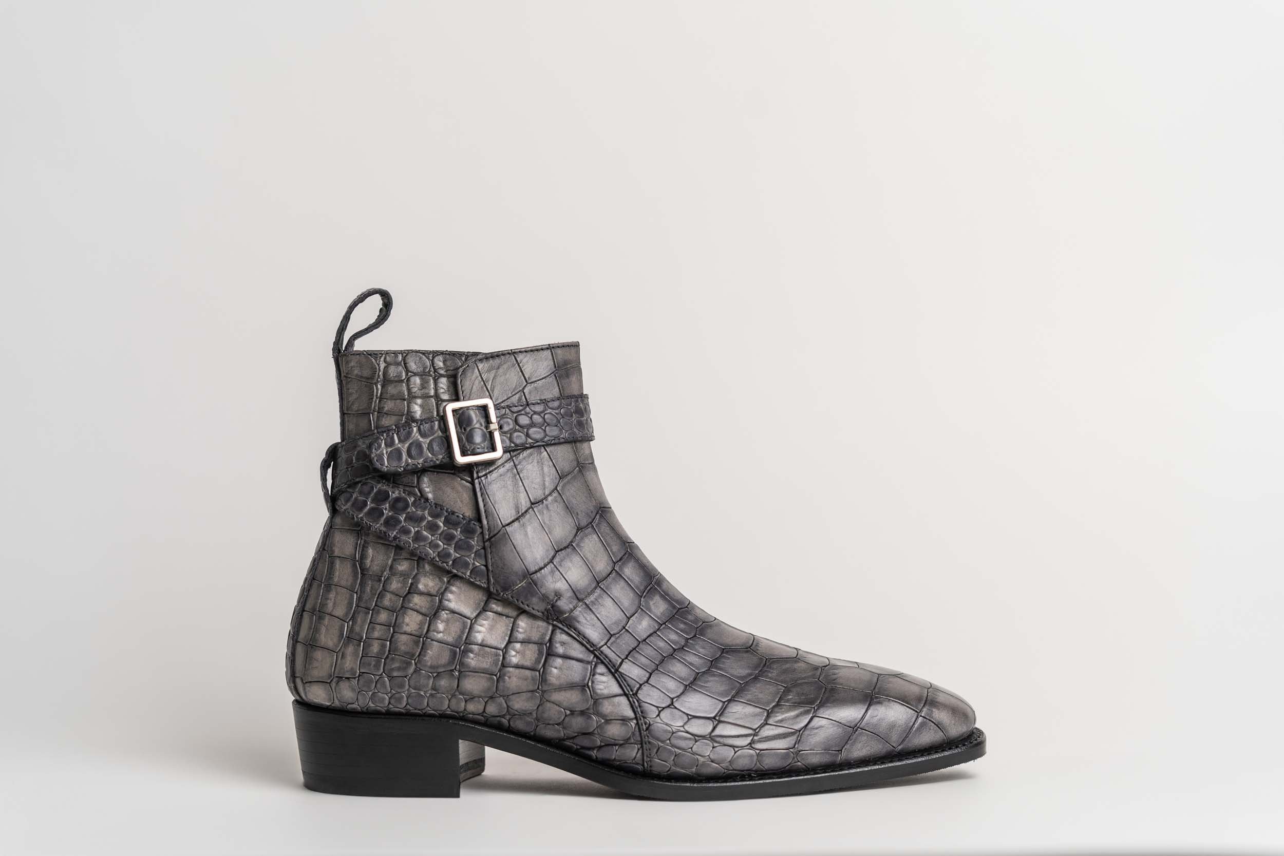 Grey Croco buckel Boots (3).jpg