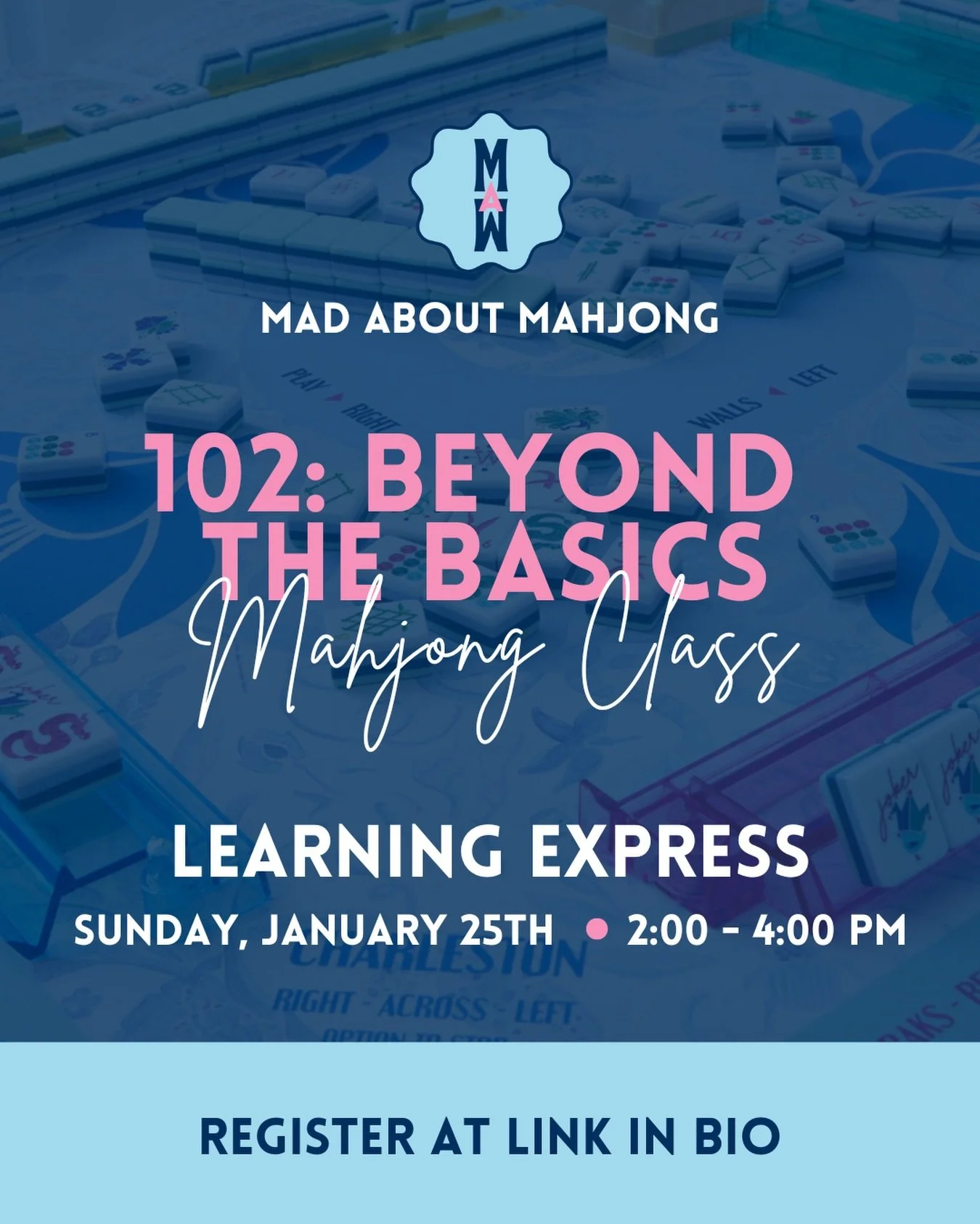 You&rsquo;ve learned the basics&hellip; now let&rsquo;s build on them. 🀄
Join us @learningexpressshreveport for Mahjong 102 and start leveling up your game.
