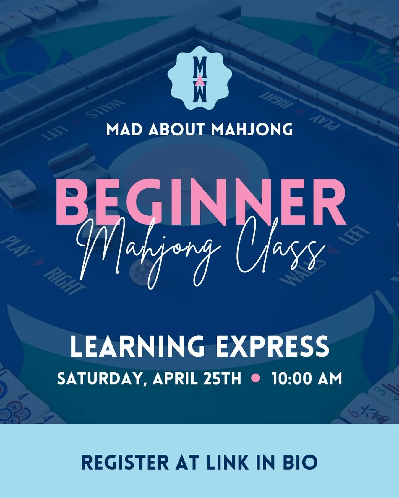 Ready to finally learn Mahjong? 🀄✨
Our beginner class is the perfect place to start &mdash; we&rsquo;ll walk you through the tiles, the rules, and how to play with confidence. Join us @learningexpressshreveport No experience needed!