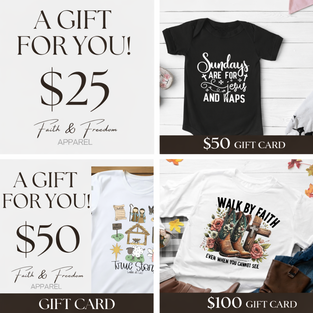 Faith and Freedom Apparel Gift Cards