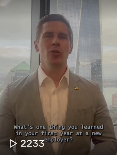 The first year at a new job is an exciting and challenging experience. Here are litigation attorney, Brendan Hall's three takeaways from year one:

1️⃣ Do the little things right.
2️⃣ Listen.
3️⃣ Speak up!

What is one thing you learned during your f