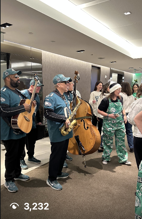The Big Game is almost here! 🏈 Whether you’re bleeding green, red, or just here for the fun, Cozen O’Connor is ready for the action. Thank you to the @philadelphiaeagles Pep Band for putting on a great tailgate show! Who’s your pick for Sunday? ⬇️

