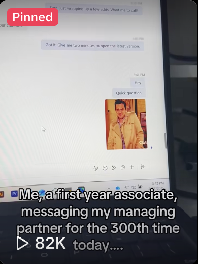 The questions never end! #lawfirmlife #nickmiller #worklife #officehumor #newgirl