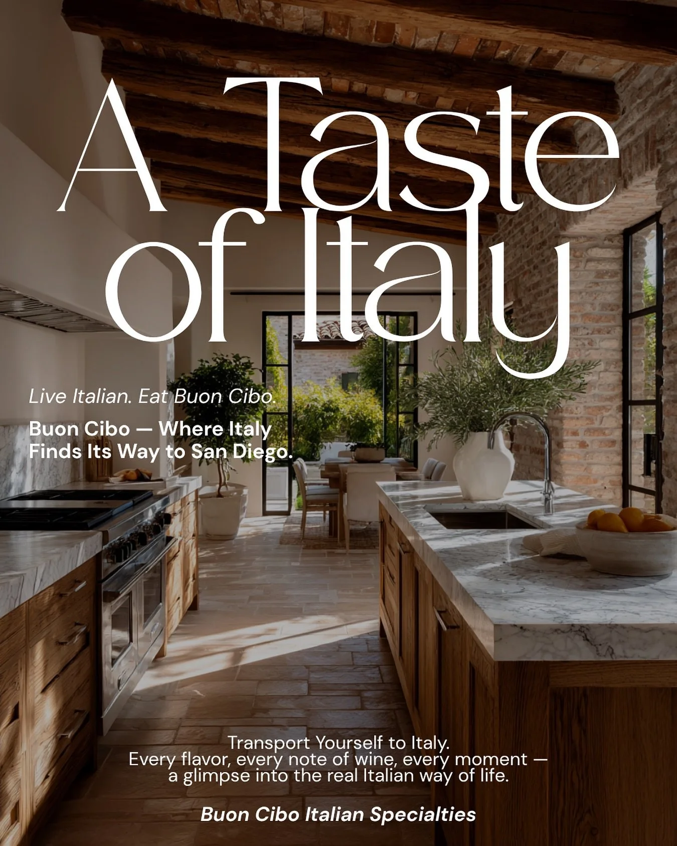 A sip of Chianti. The scent of fresh basil. The sound of laughter around the table. 🇮🇹

At Buon Cibo, we bring the soul of Italy home to San Diego &mdash; one bite at a time. ✨ Live Italian. Eat Like An Italian. #buoncibo