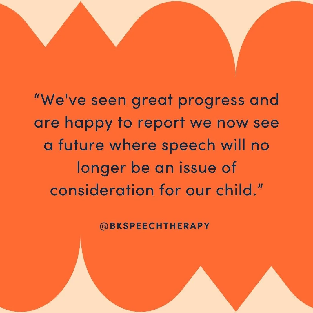 A snippet from one of our recent Google reviews. This is the family of a hard working kid, who invested time to speech therapy in his preschool years. That early work means Kindergarten not only brings a new chapter for his learning, but speech thera