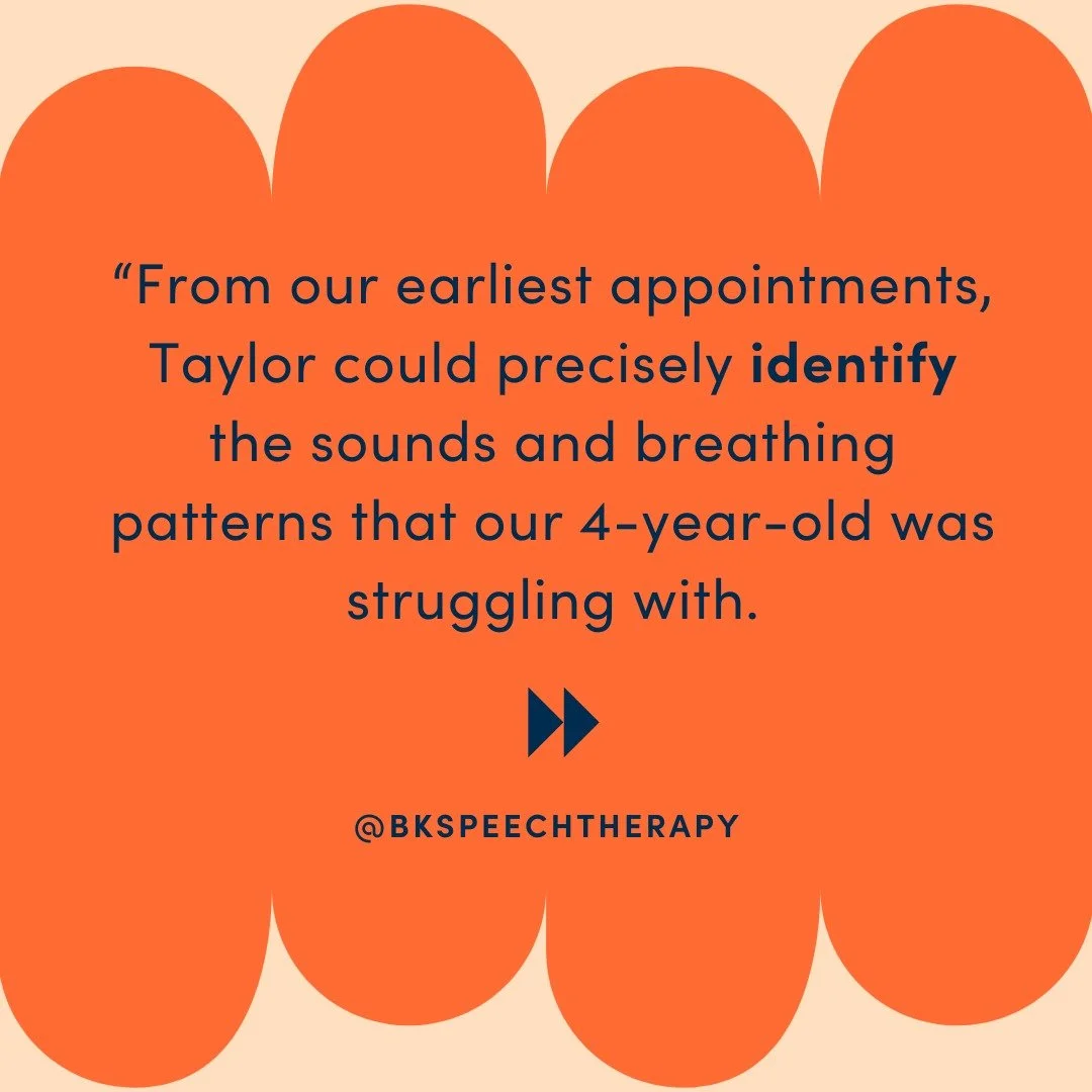 Kind words from a kind mom. Her daughter made incredibly satisfying progress clearing up a less common speech error pattern 👏