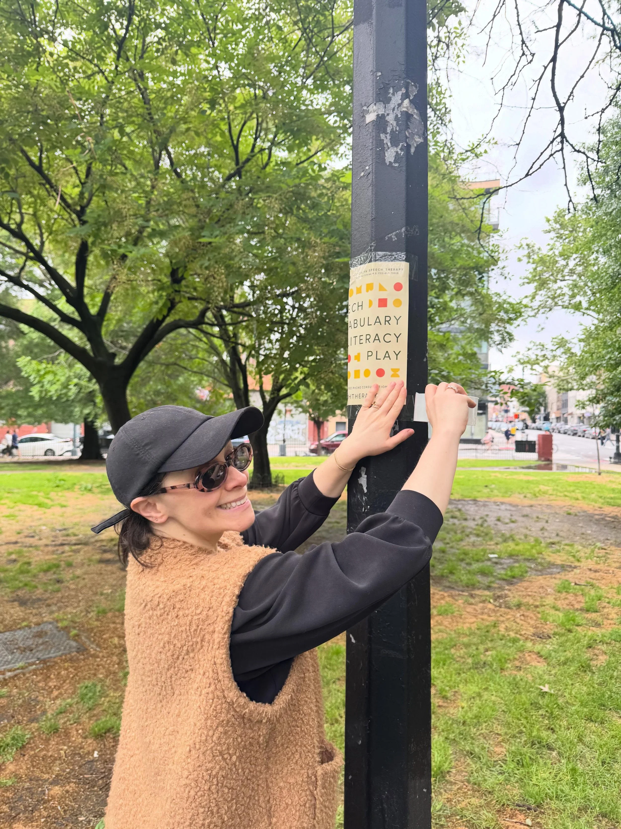 Williamsburg and Bushwick! We&rsquo;re coming. Spreading the word the old fashioned way. Will the parks department take these down within 48 hours? Probably. Did hanging them bring me a sense of agency and control? You bet. 

See if you can spot our 