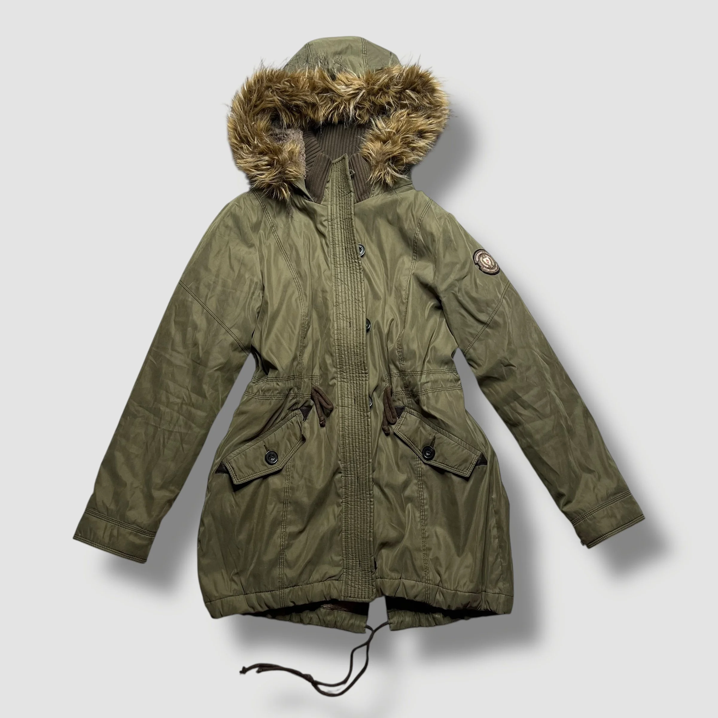 Vintage Abercrombie & Fitch Fur Lined Puffer Jacket