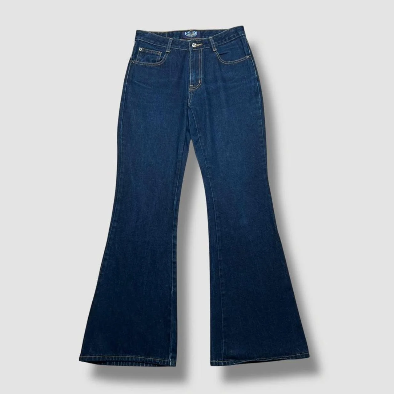 Y2K Angels Dark Wash Flare Jeans 