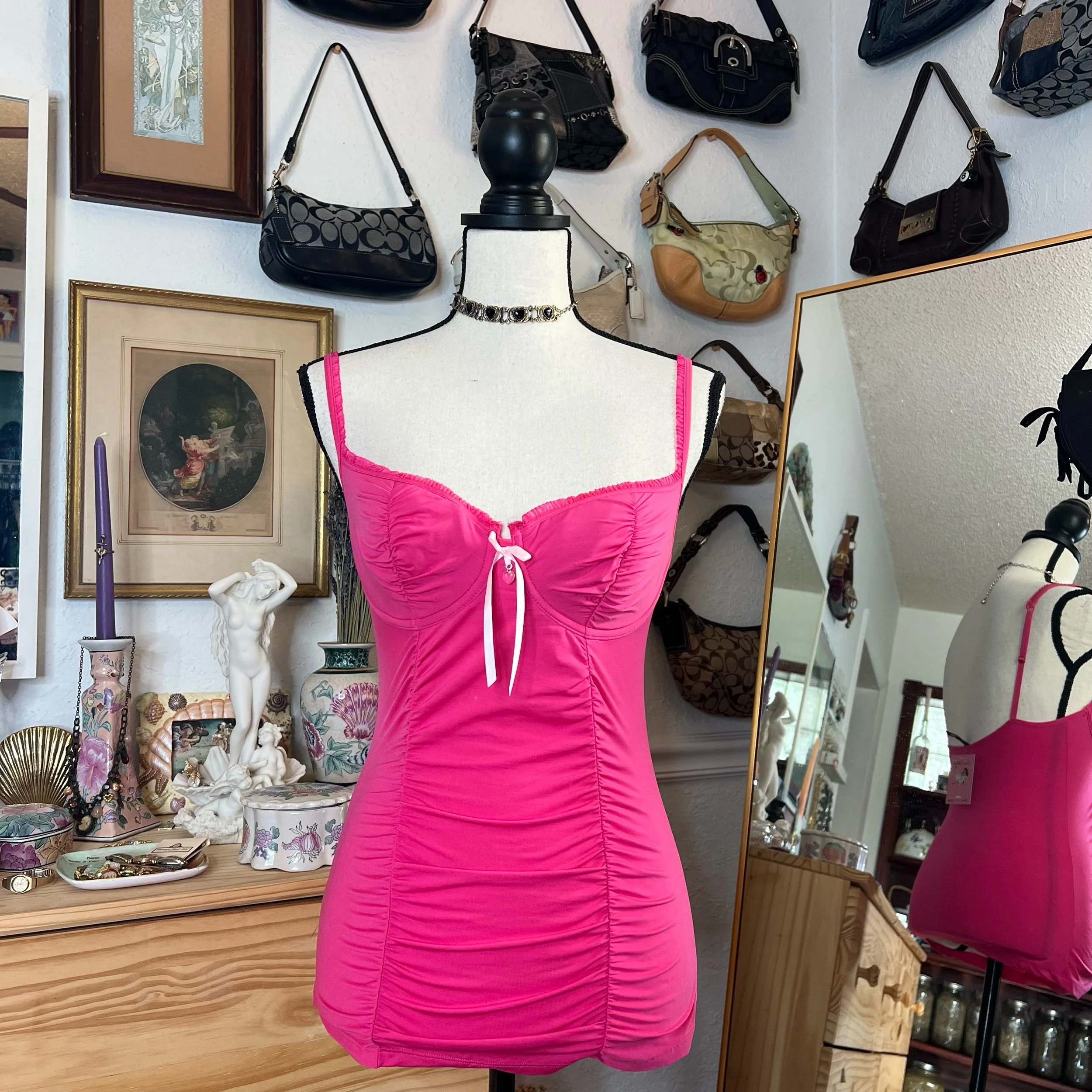 Victoria’s Secret Sexy Little Things Hot Pink Babydoll Bustier