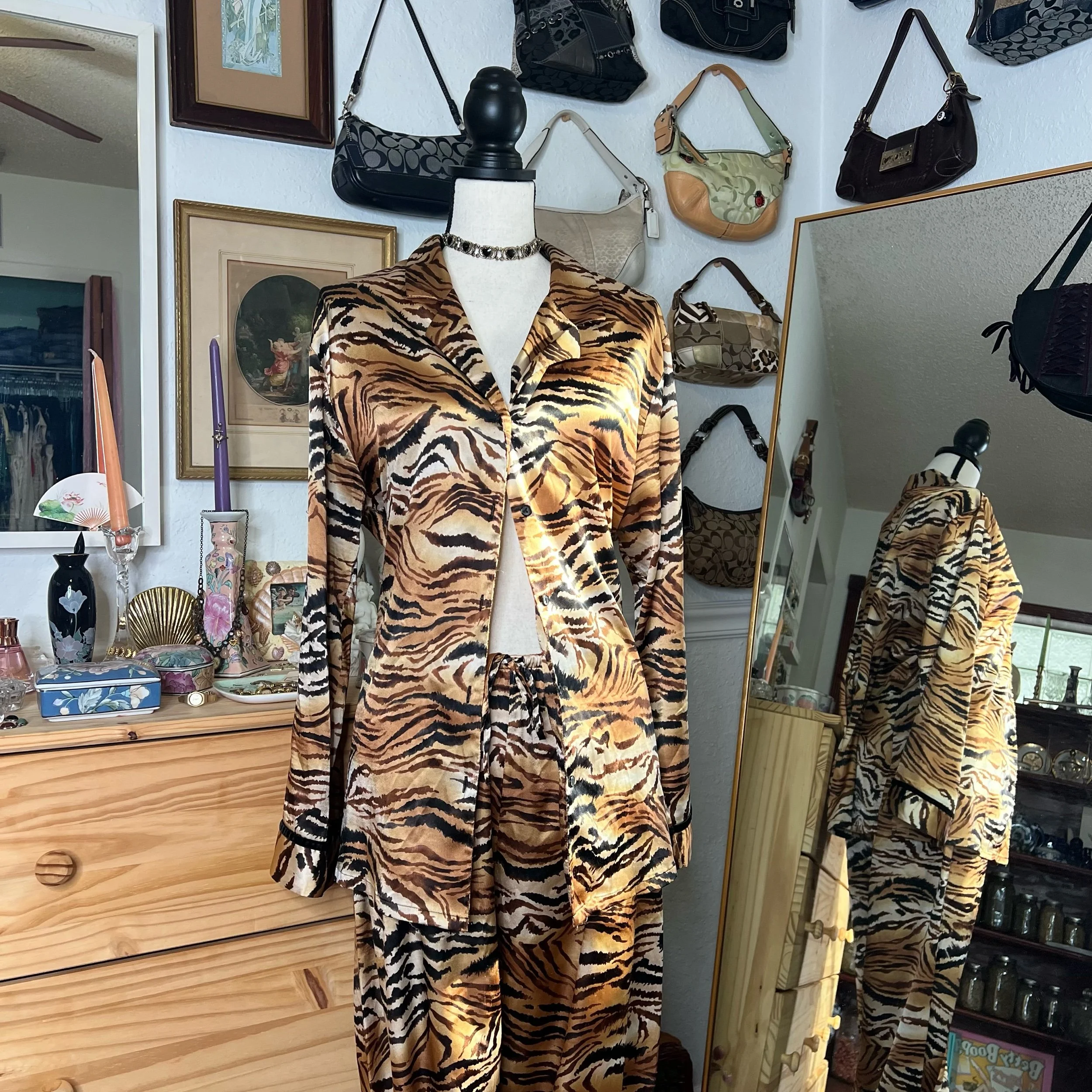 Victoria’s Secret Satin Zebra Sleep Set