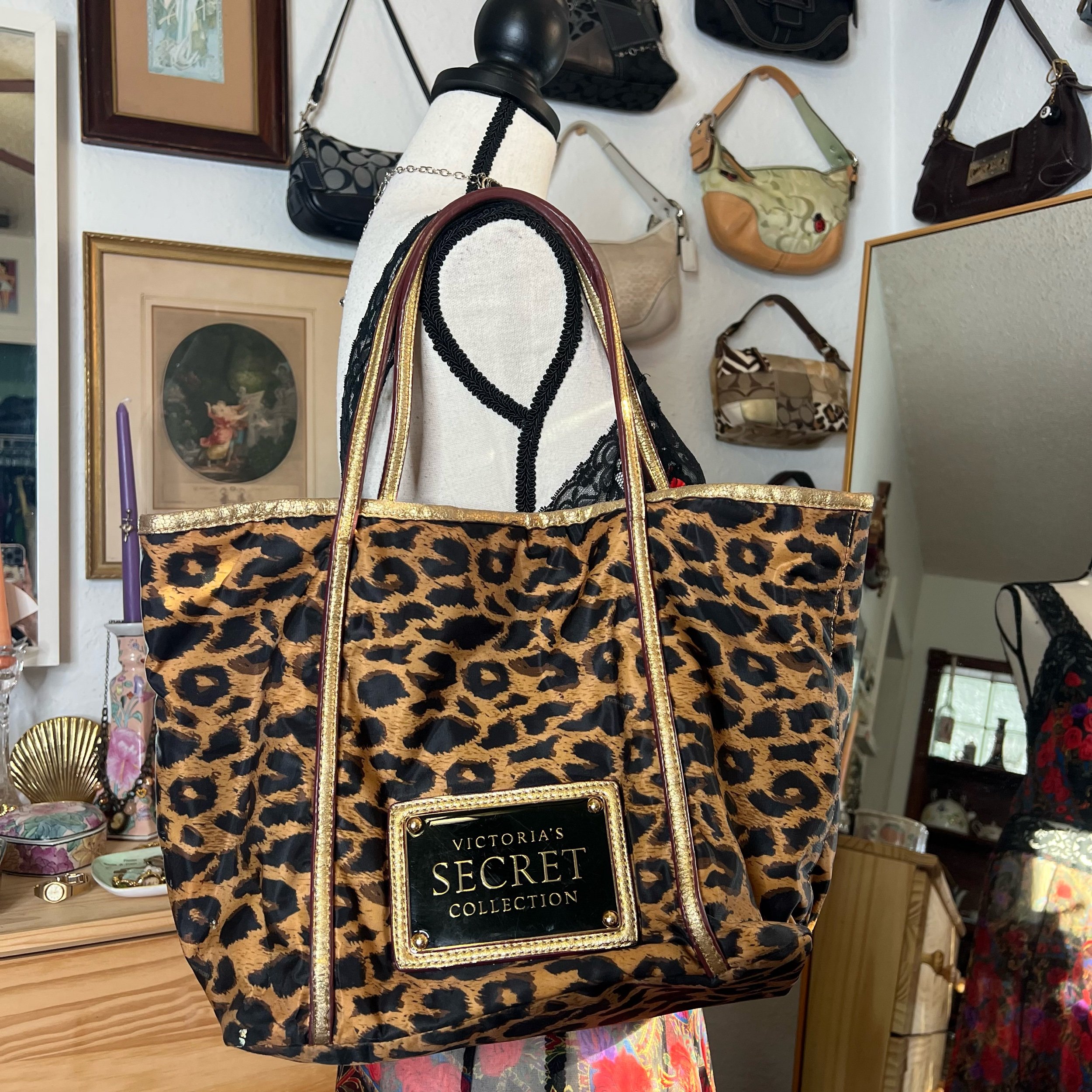 Victoria’s Secret Leopard Print Tote Bag