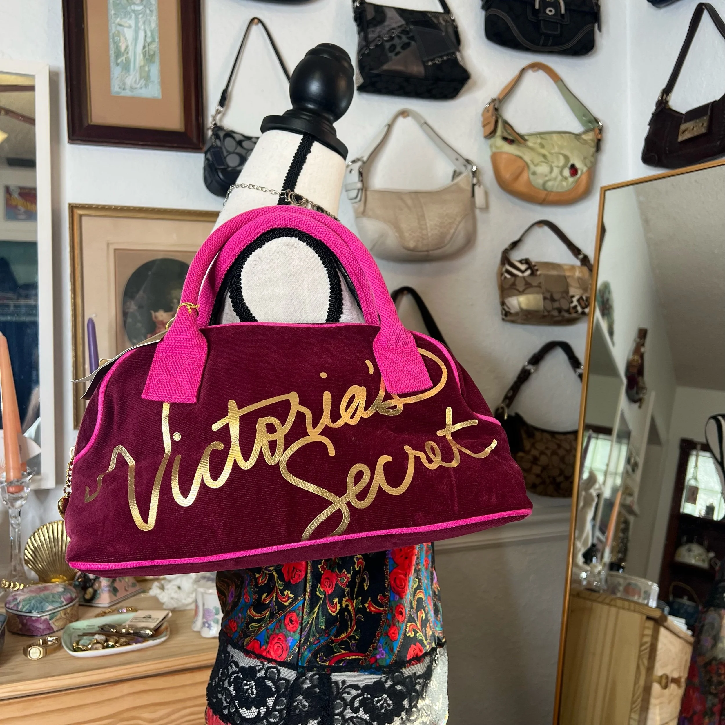Victoria’s Secret Velour Shoulder Bag