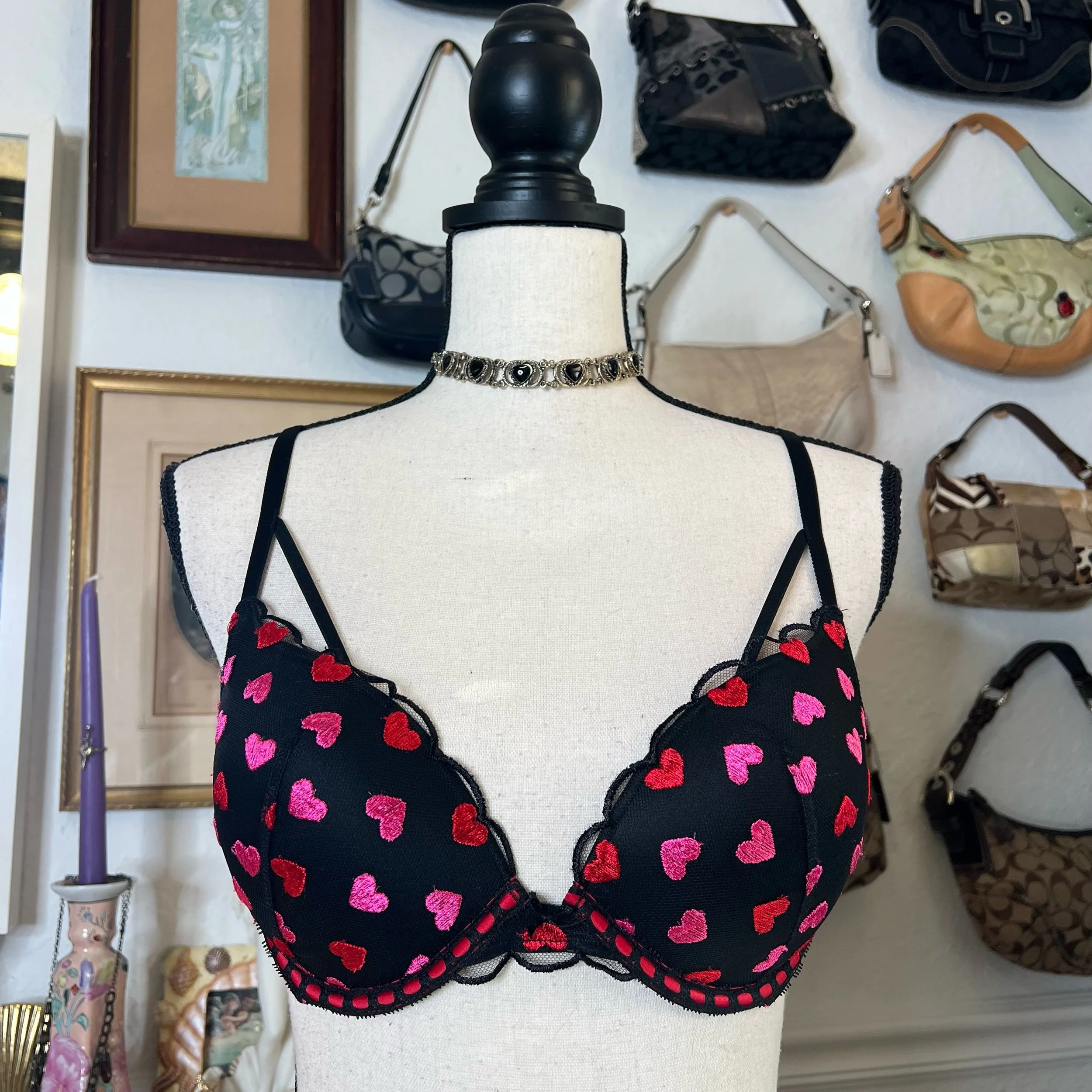 Victoria’s Secret Embroidered Heart Bra