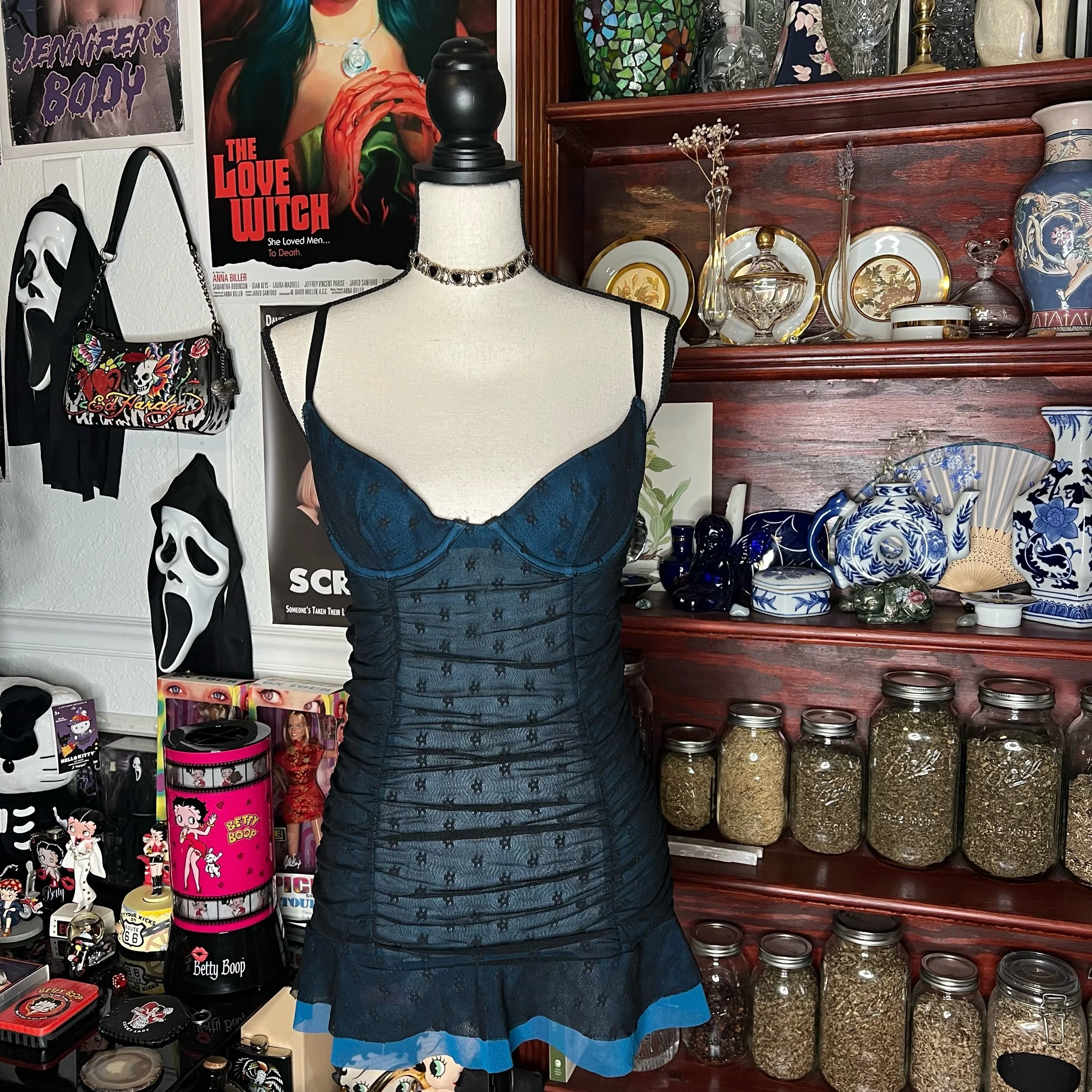 2006 Victoria’s Secret Sexy Little Things Mesh Layered Bustier Lingerie Dress