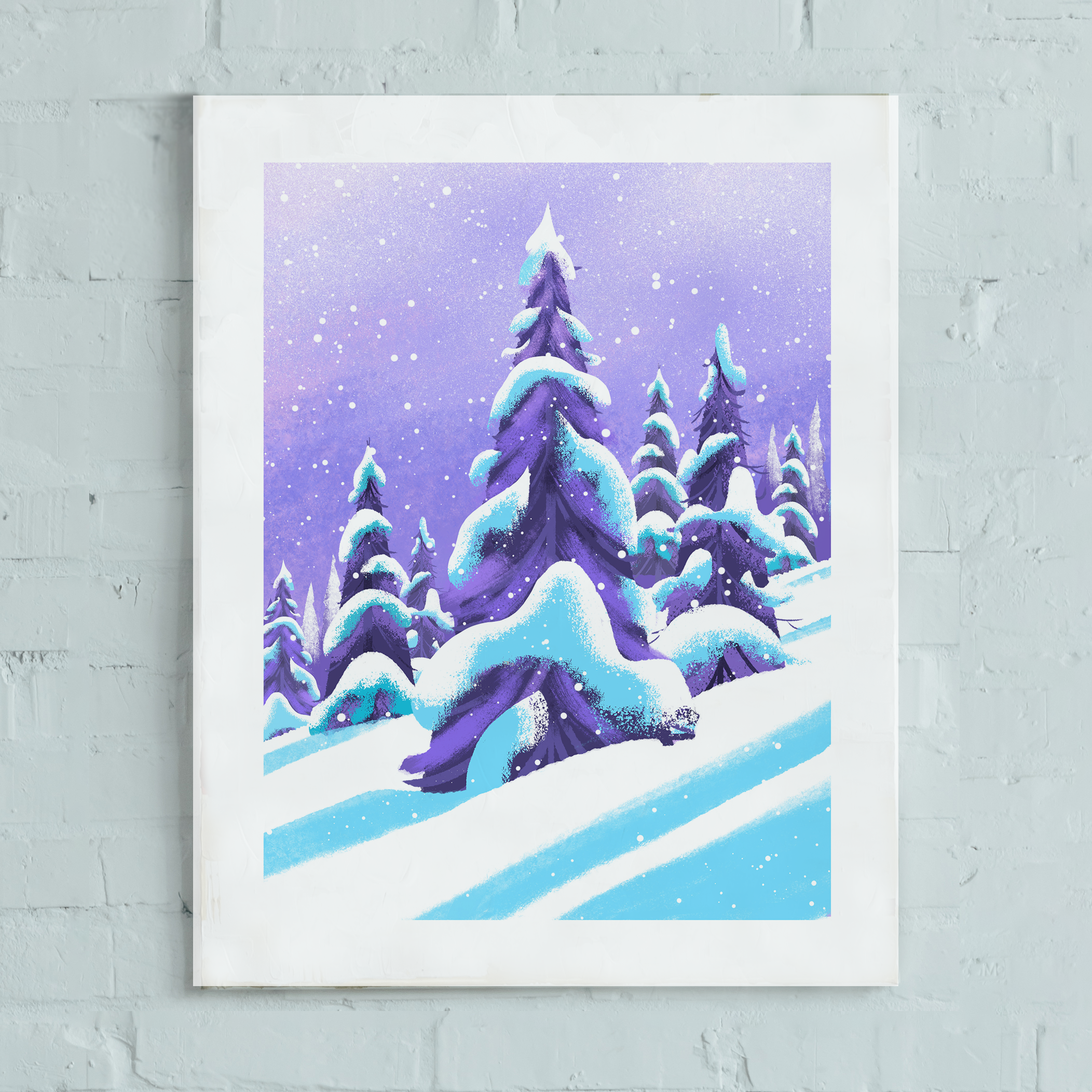 Snow Tree No 3 on Wall.png