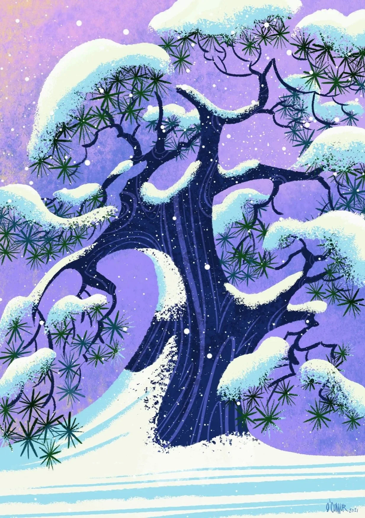 Snowy Tree