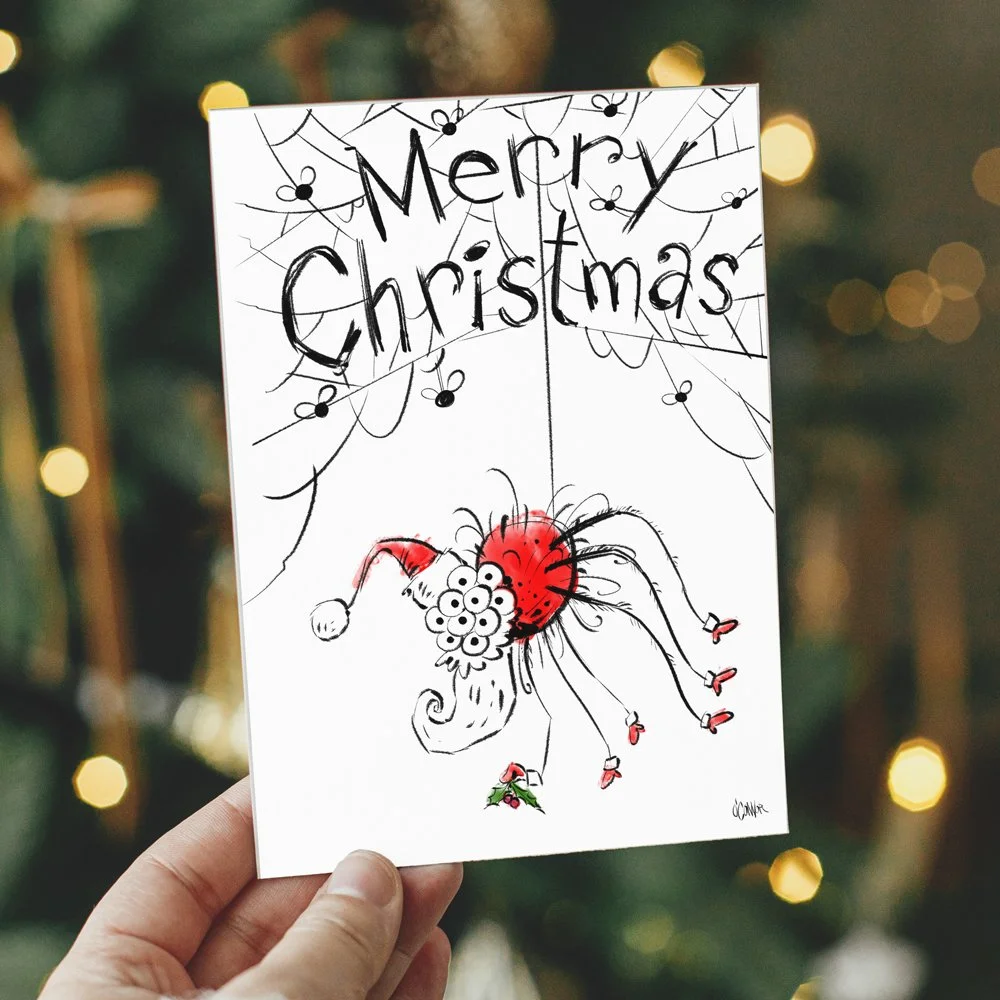 Merry Christmas - Spider X-Mas - Greeting Card