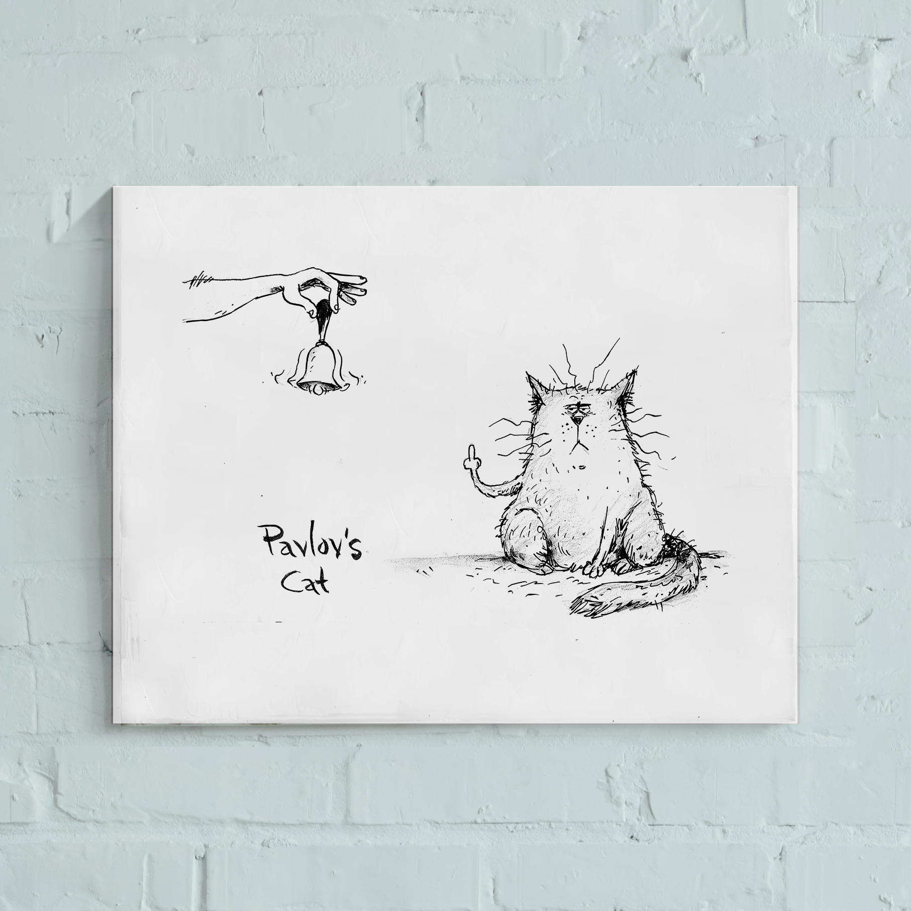 Pavlov's Cat - Print or Greeting Card