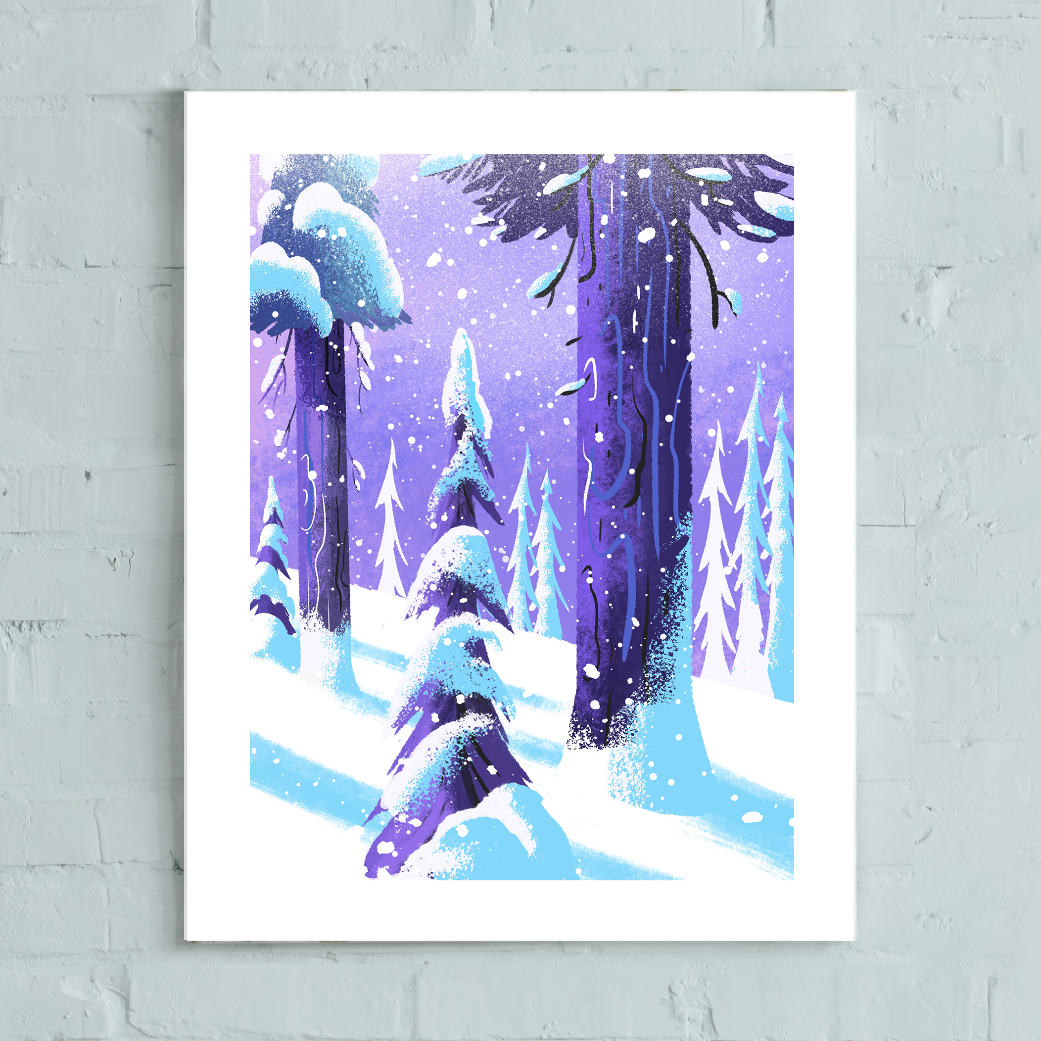 Snow Tree No 4 on Wall.png