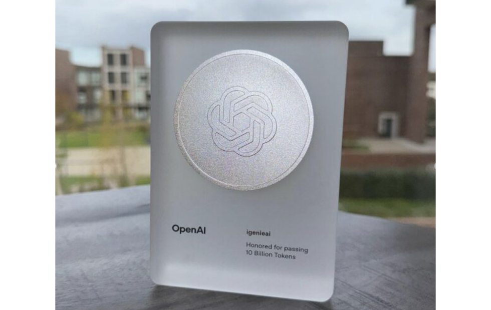 OpenAI honors i-Genie.ai as one of the top 150 startups by AI token usage - crossing 10 billion tokens!
