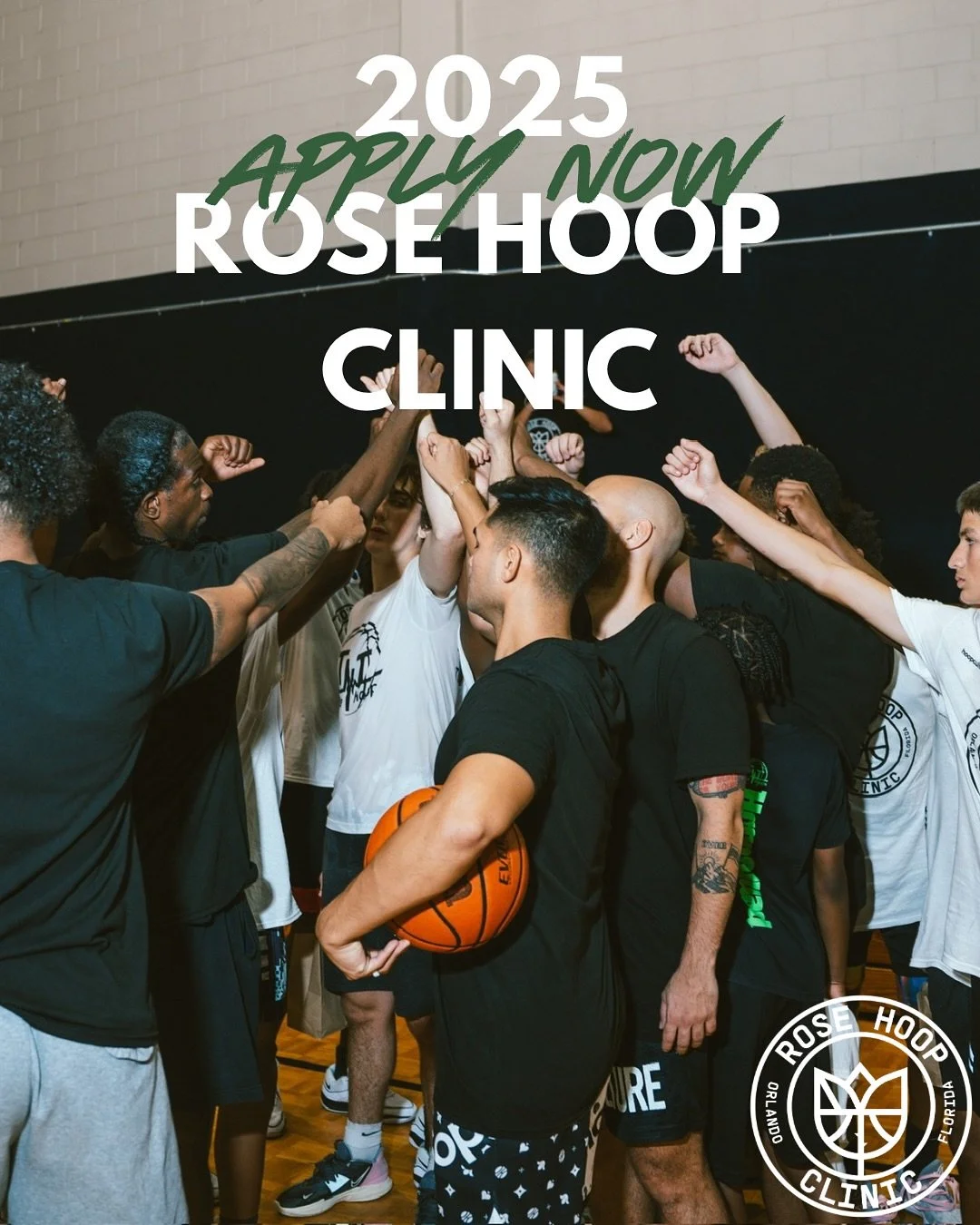 🌹 Calling all high school hoopers!
Applications are NOW OPEN for the Rose Hoop Clinic &mdash; a completely FREE event built to give you elite-level resources without the elite price tag.

What&rsquo;s included &mdash; 100% free:
✔️ On-court skills t