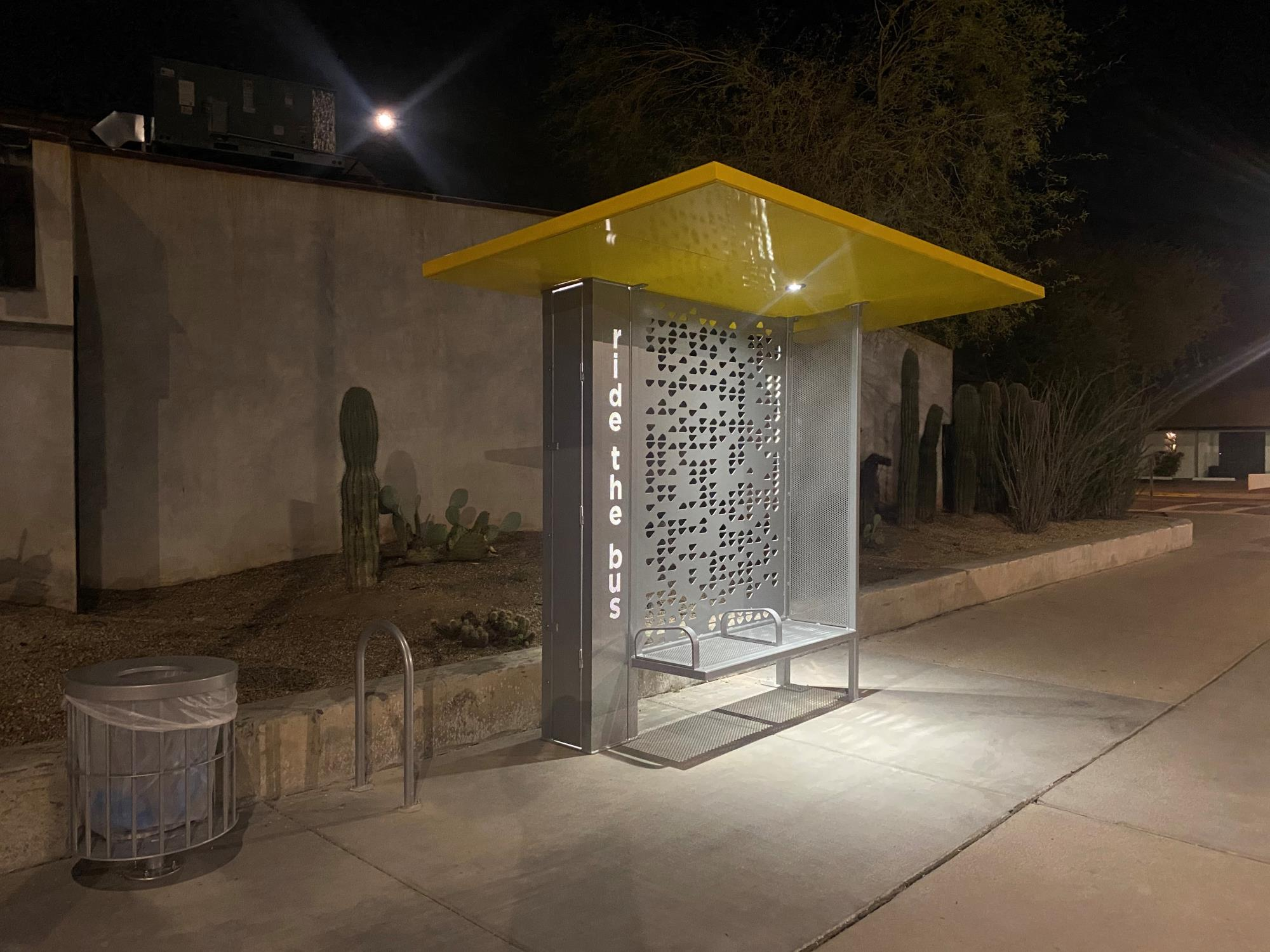 Custom RMS 100 Shelter Lighting System | Valley Metro | Tempe, Arizona