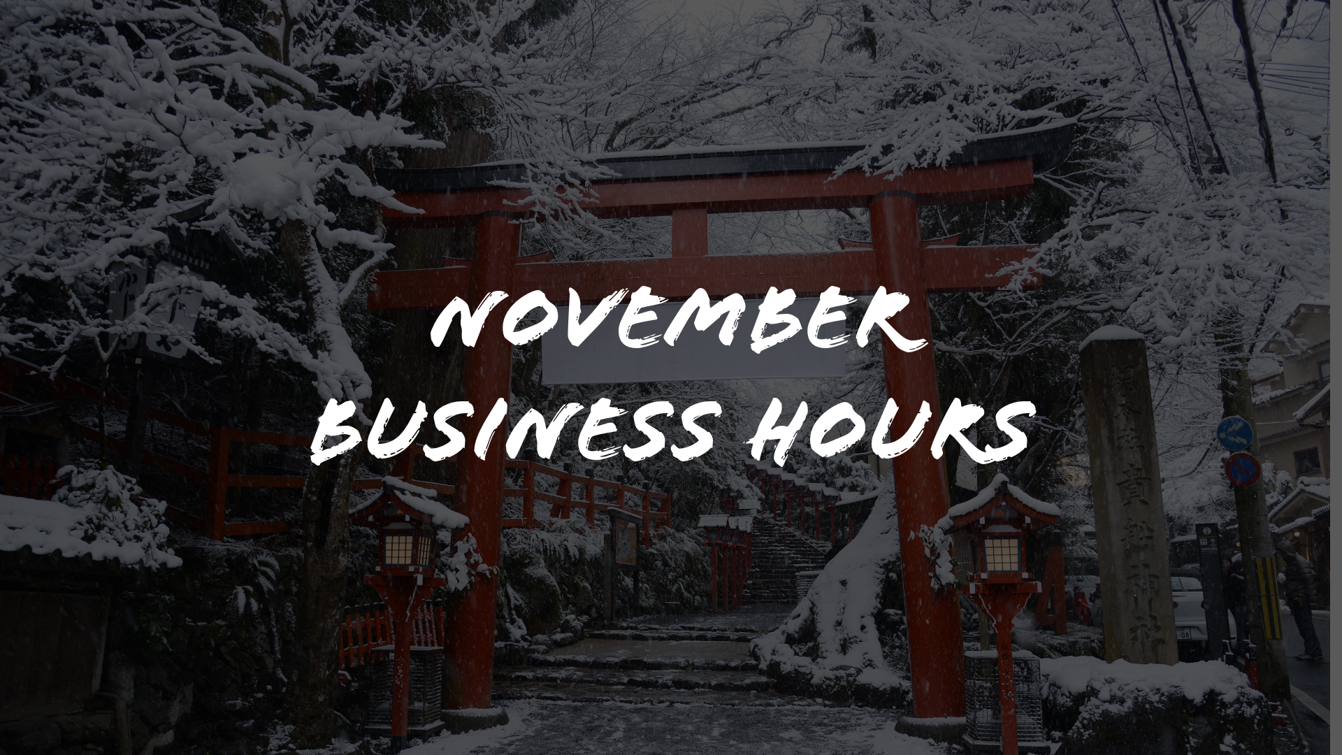 December Business Hours 