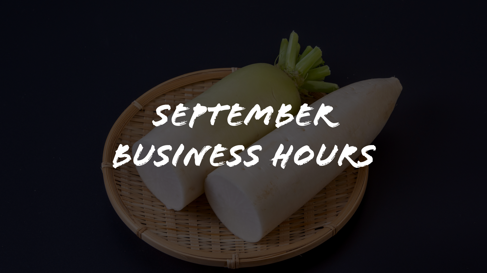 September Business Hours