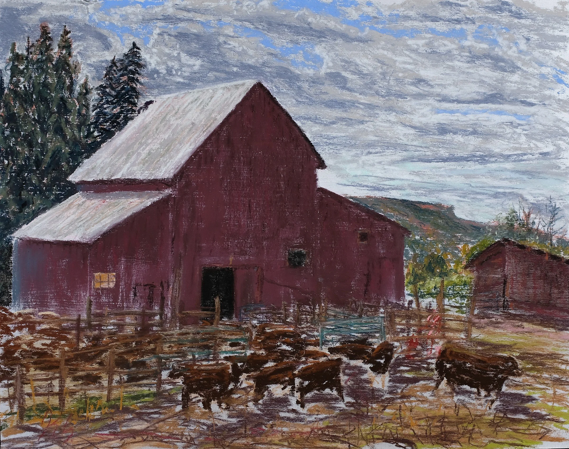 Greener Pastures | Pastel | 11 x 14 | Private Collection