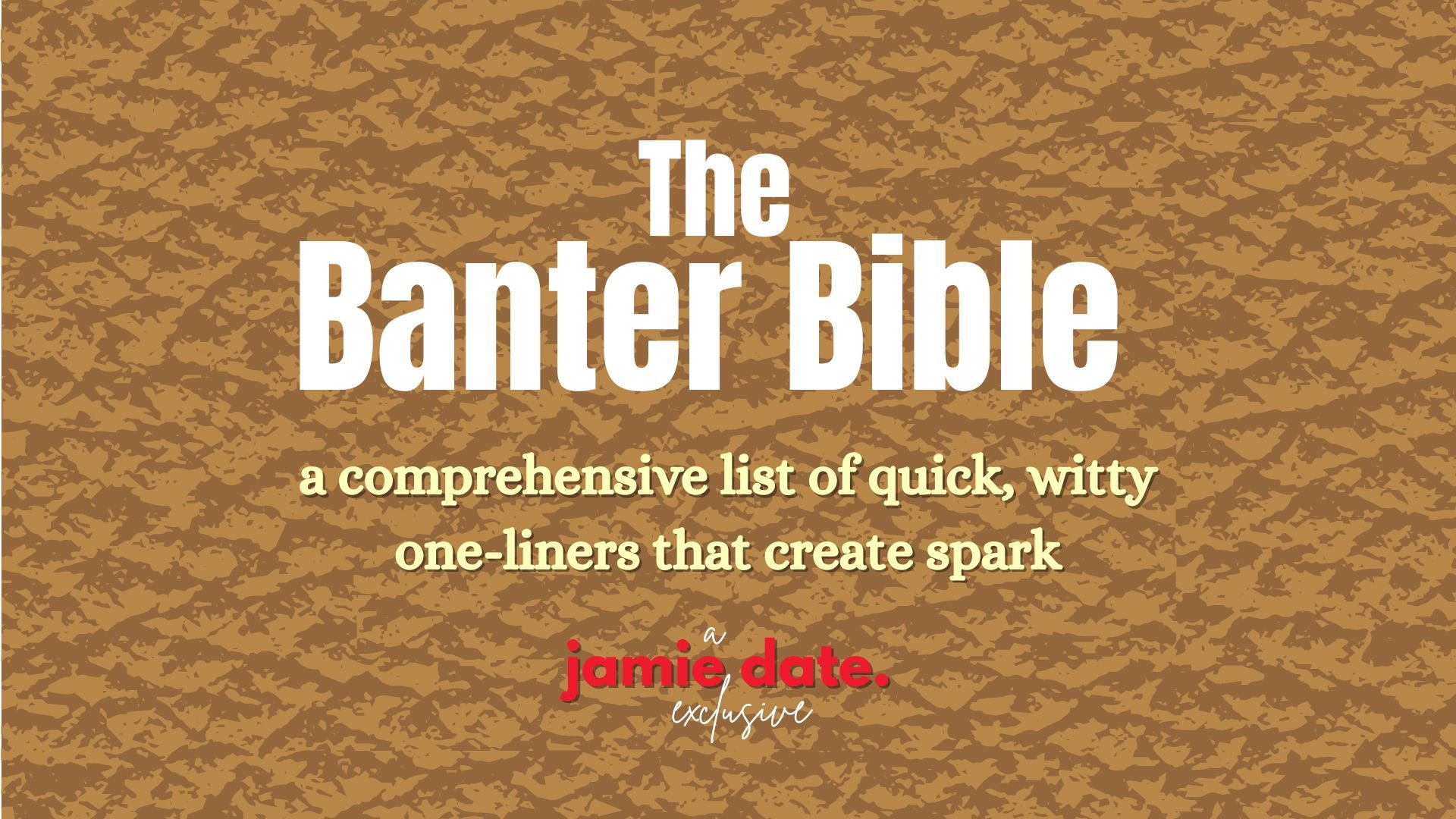 Cover of The Banter Bible digital download by Jamie Date