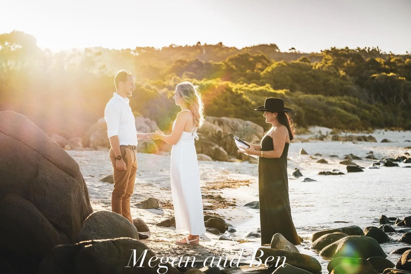 A stunning sunset elopement at Castle Rock, Dunsborough WA, for these two legends in love. Megan and Ben.
As good as it gets&hellip;
#elopement #elopementphotography #elopementcelebrant #dunsboroughweddings #dunsborough #southwest #westernaustralia