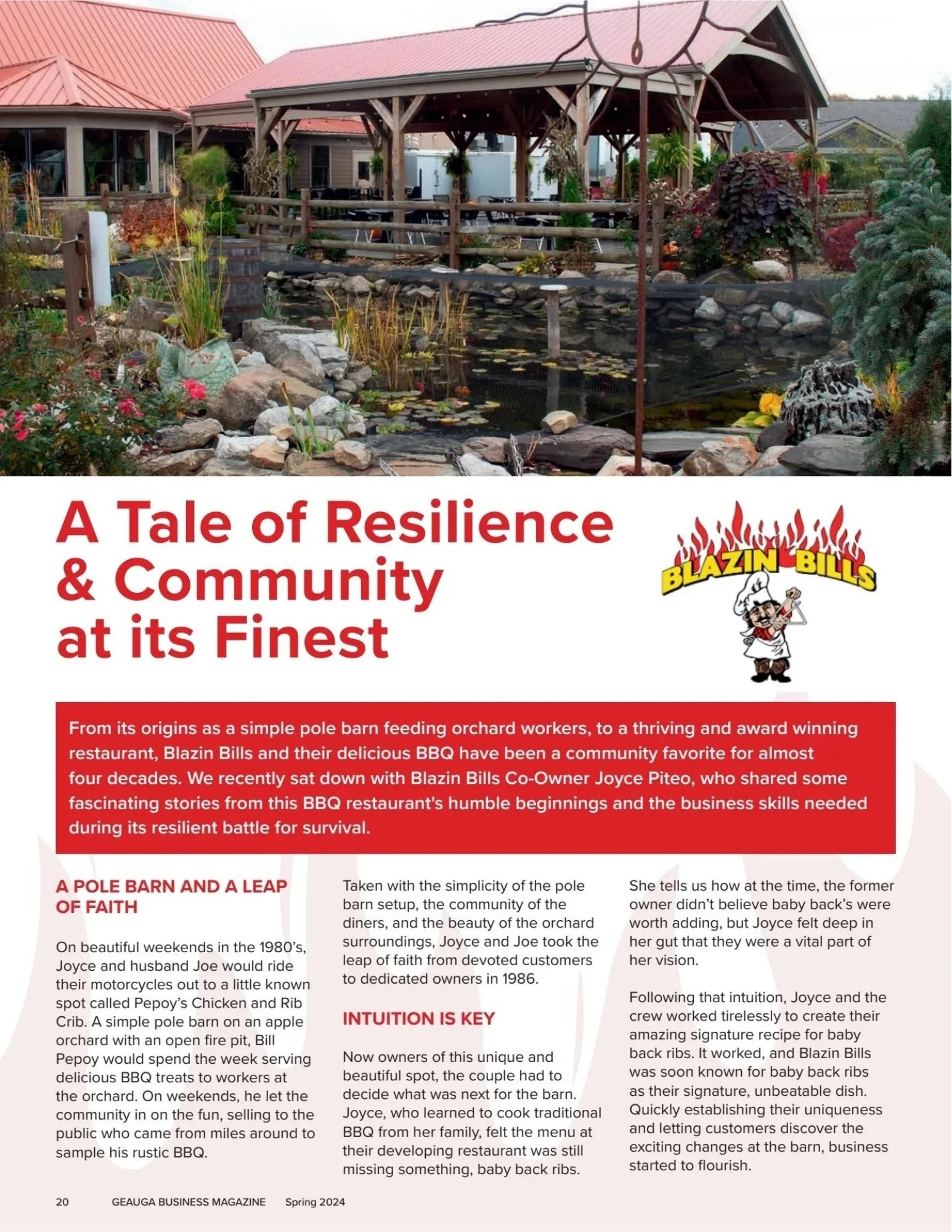 Blazin Bills Magazine Article