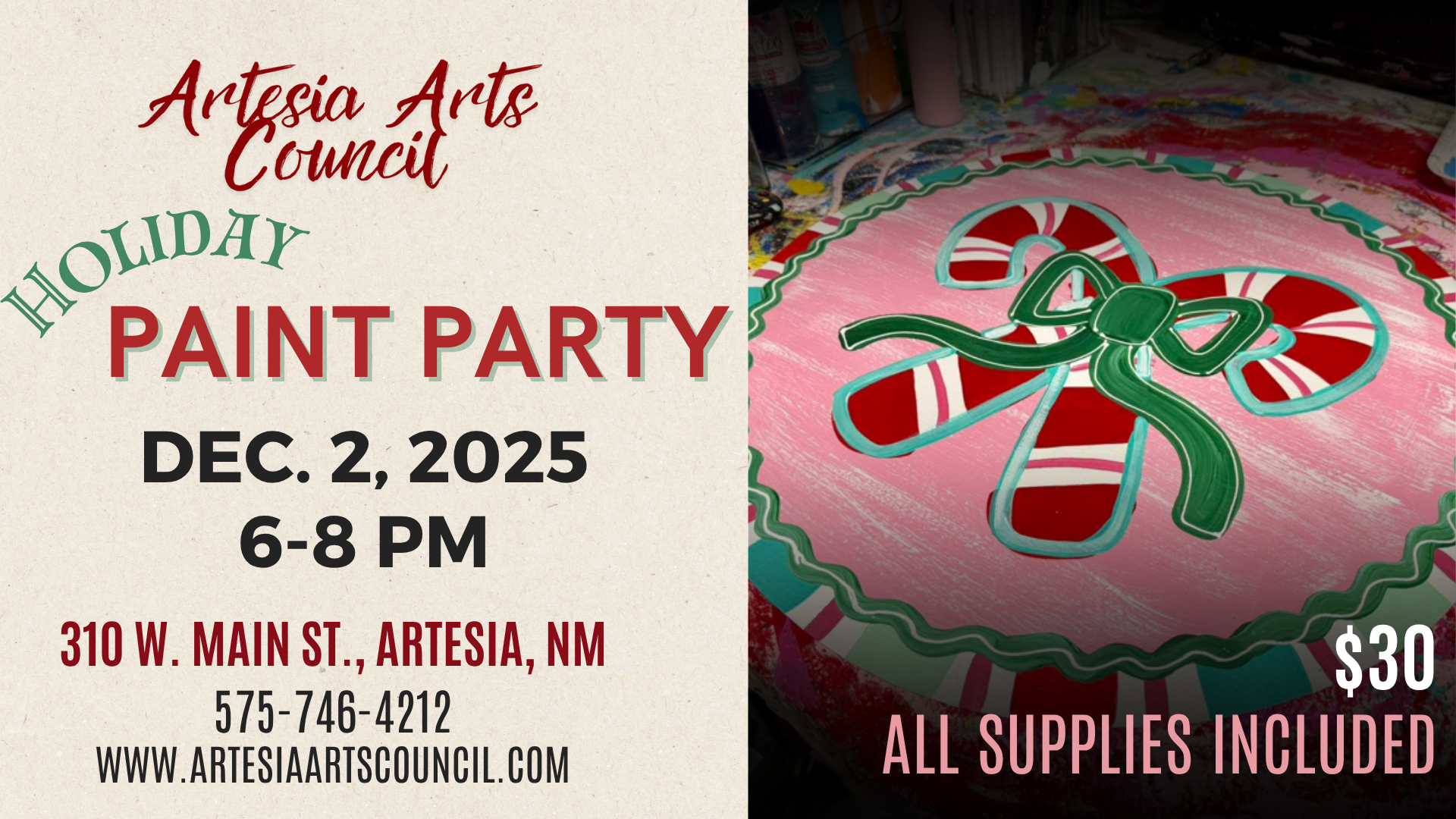 Holiday Paint Party with Kirsten Mauritsen