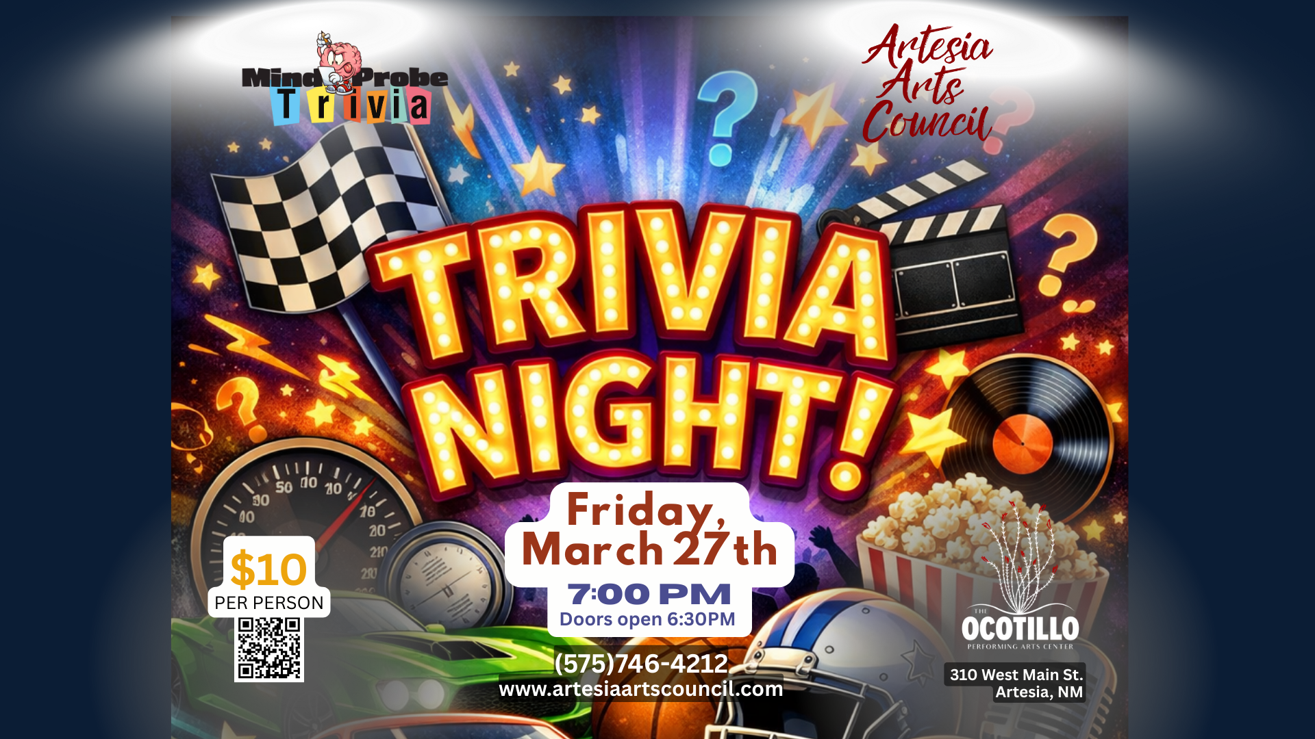 Trivia Night- Cars, Sports, &amp; Pop-Culture at The Ocotillo