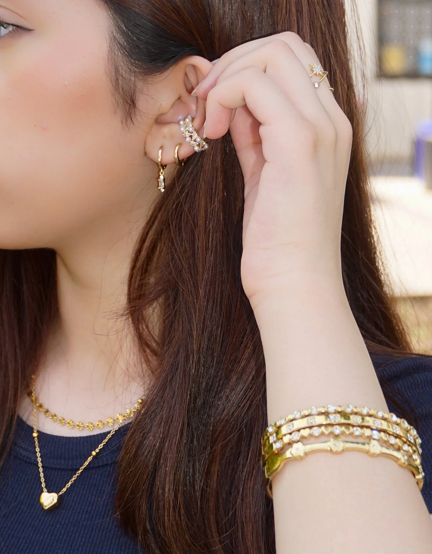 new pieces available now! 
#jewelry #jewelrydesign #jewelrygram #jewelrylover #jewelryartist #bracelet #braceletstacks #earrings #jewelrytrends #goldjewelry #cleangirljewelry #silverjewelry #goldbracelet #cloverbracelet #necklace #heartnecklace #tarn