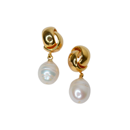 Knot Pearl Earrings