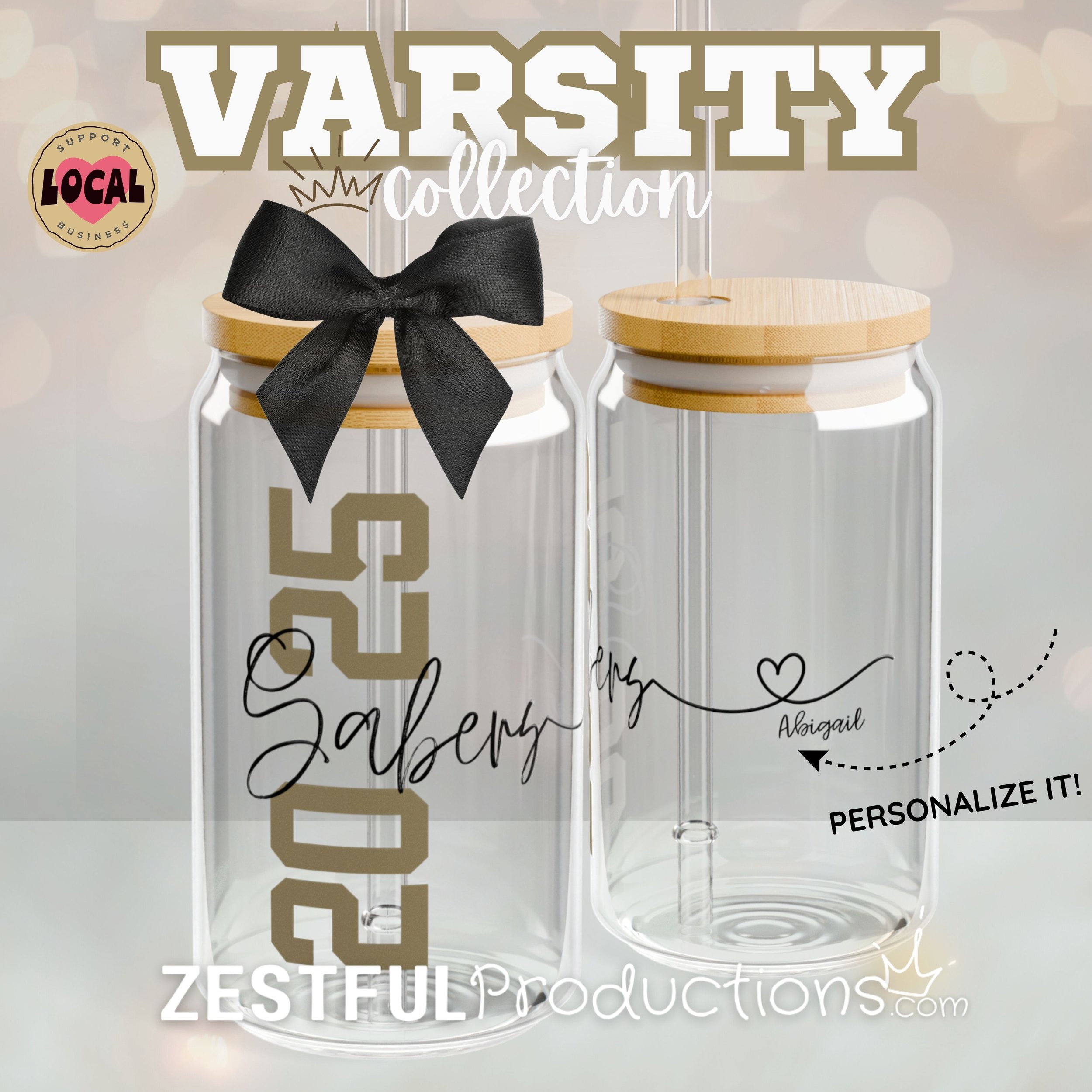 Legacy High School Saber Class of 2025 Sipper Glass