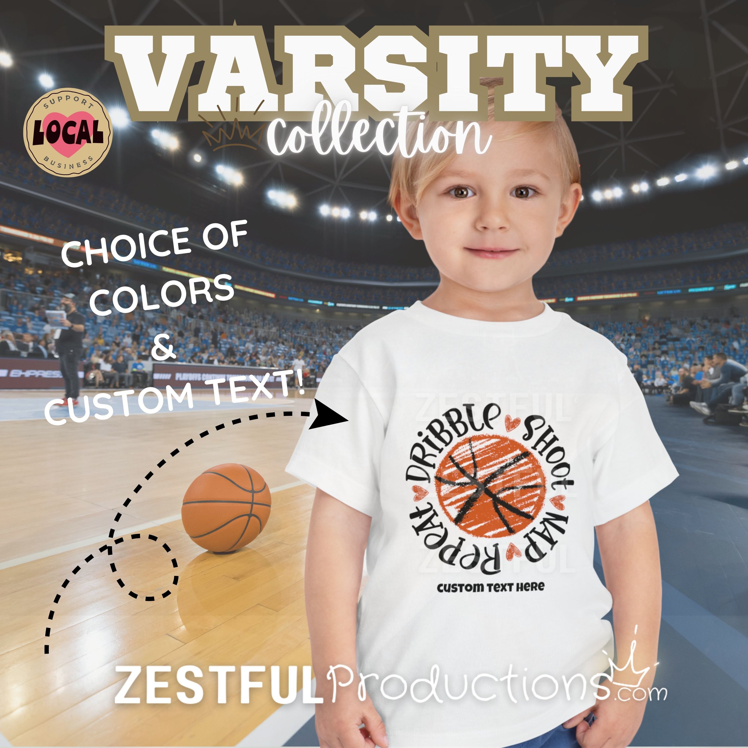 Dribble Shoot Nap Toddler Tee 2T-5T
