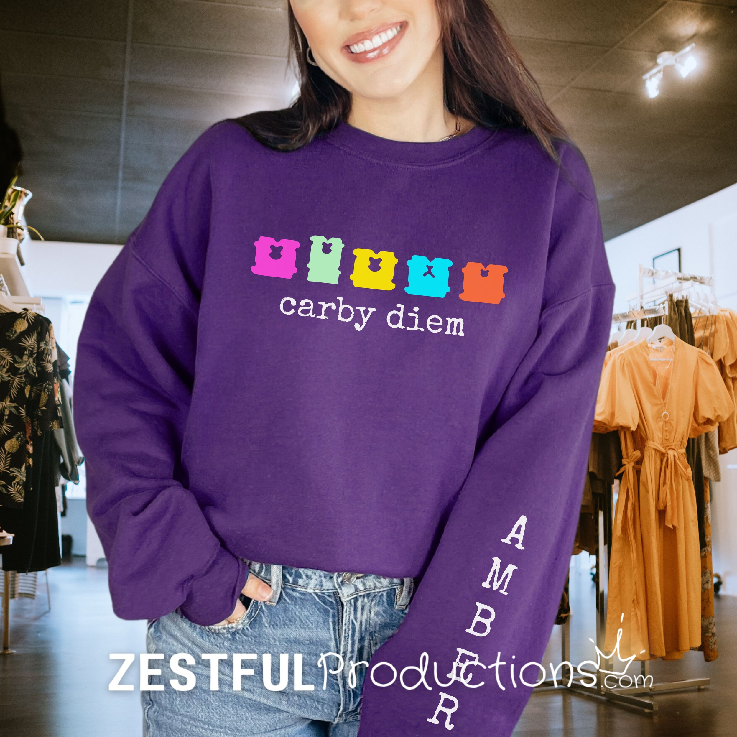 Customizable Carby Diem Sweatshirt
