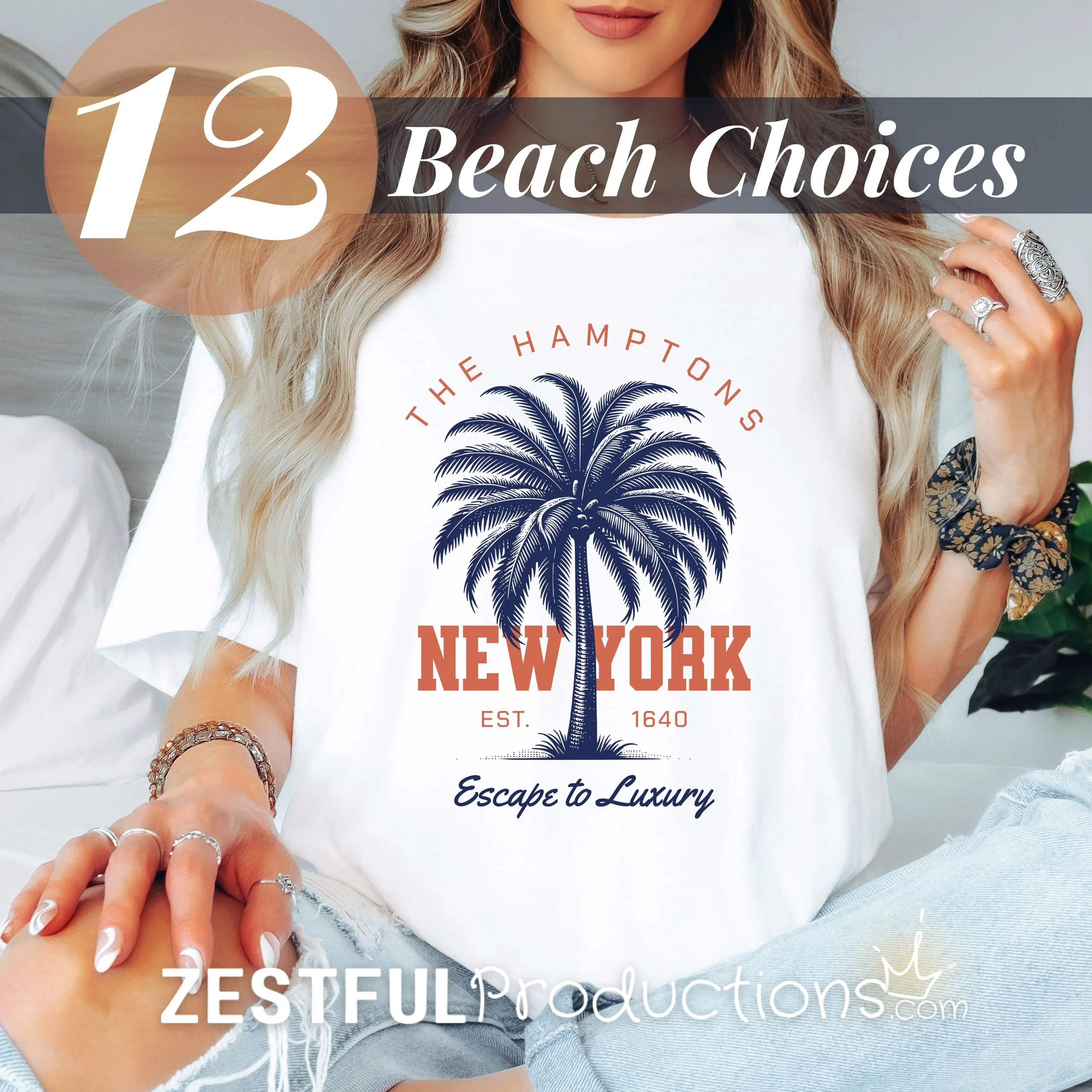 Beach Souvenir Palm Tree Tee