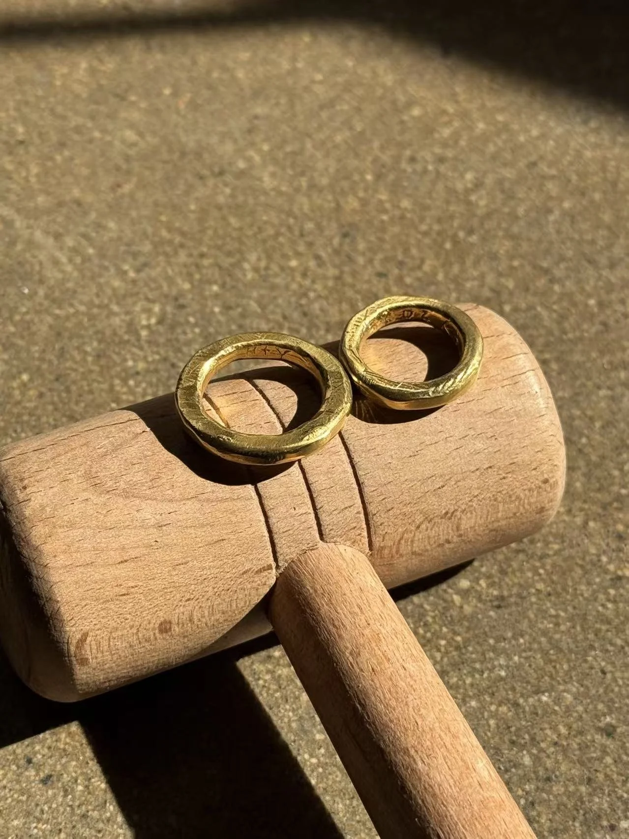 24K Yellow Gold Wedding bands 