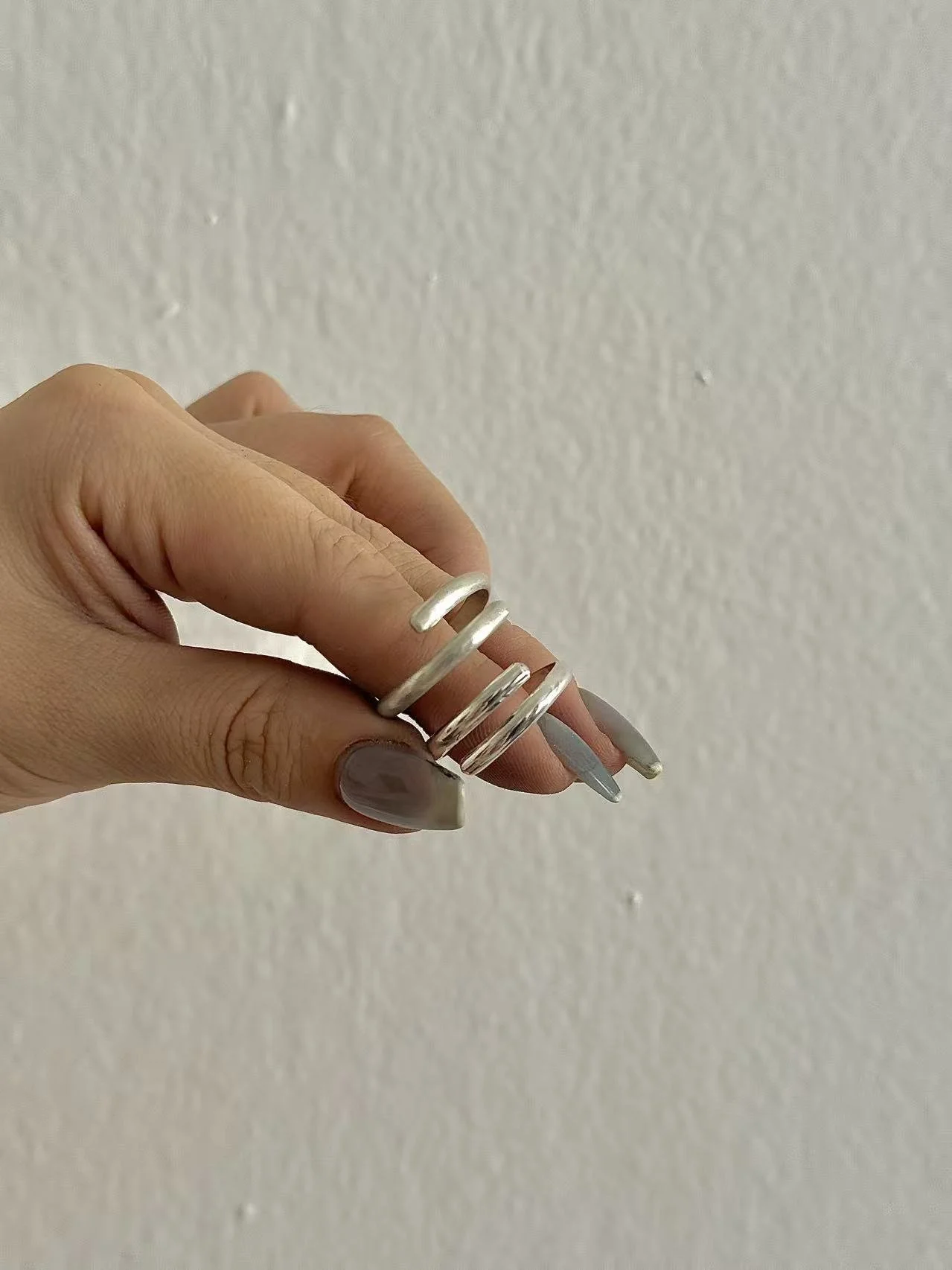 Half Round Open Ring $130/Pair