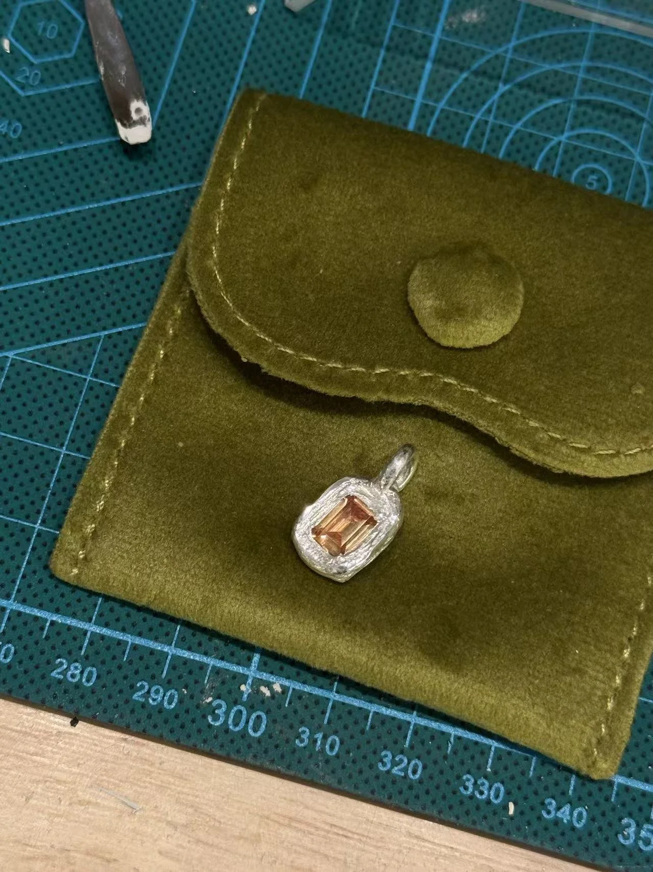 Beginner Friendly - Princess Style Pendant with One Bold Stone - $85/ea, minimum two pieces is required. 