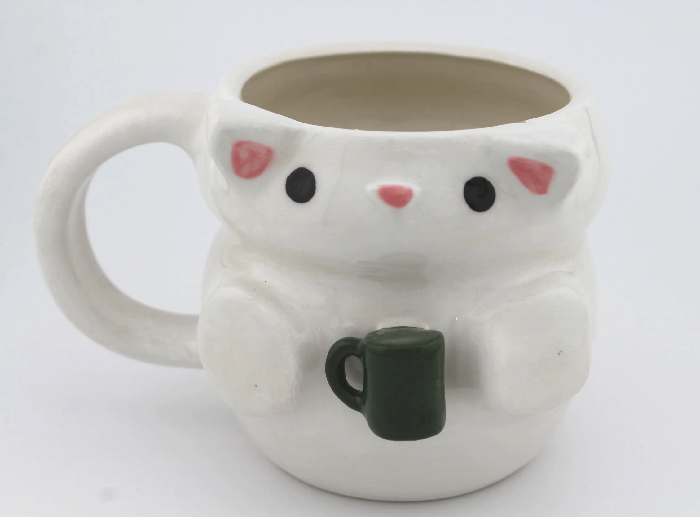 White Kitty Mug