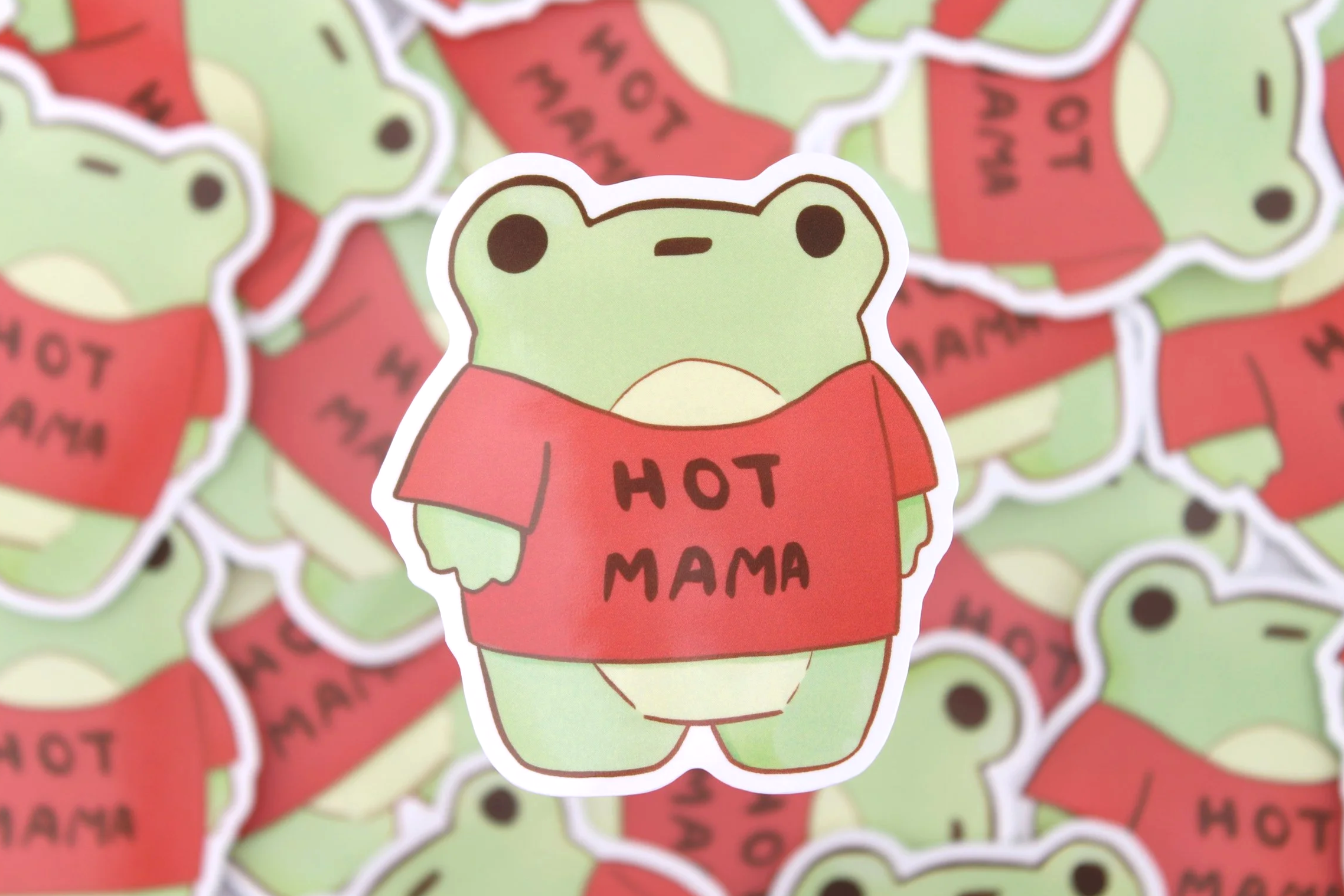 Hot Mama Froggy Sticker