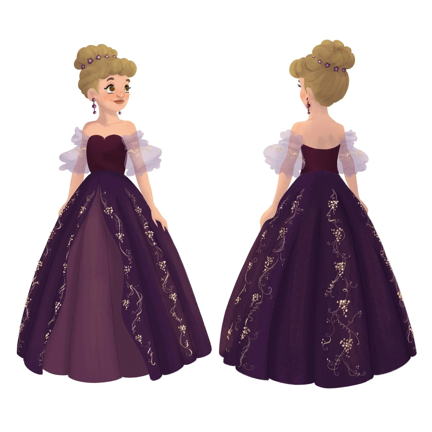 Picture Book Illustration: Cinderella - Story Retelling, Character Design, Dress Design