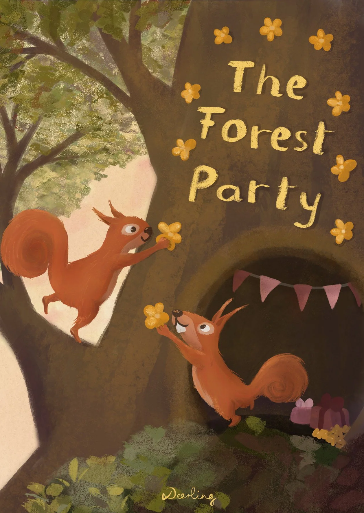 Picture Book Cover: The Forest Party